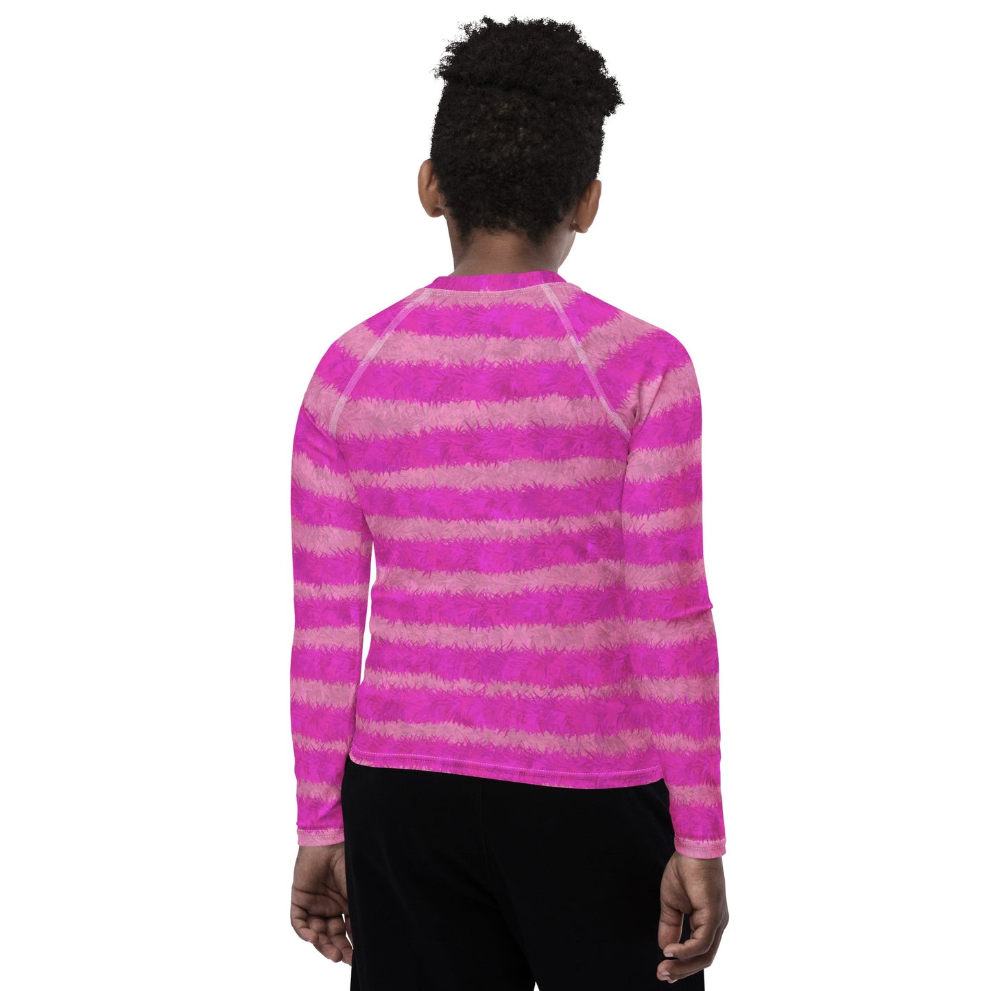 Cheshire Cat Inspired Fur Print Youth Rash Guard