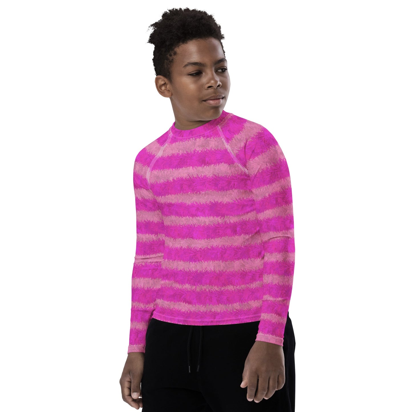 Cheshire Cat Inspired Fur Print Youth Rash Guard