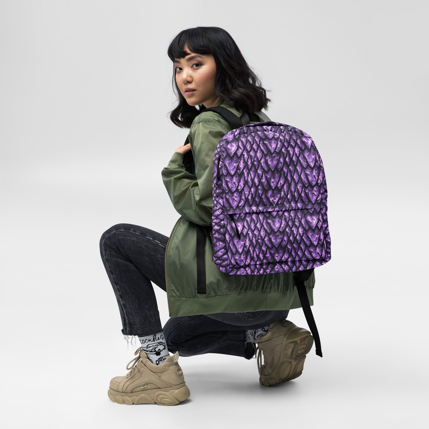 Amethyst Dragon Scale Backpack