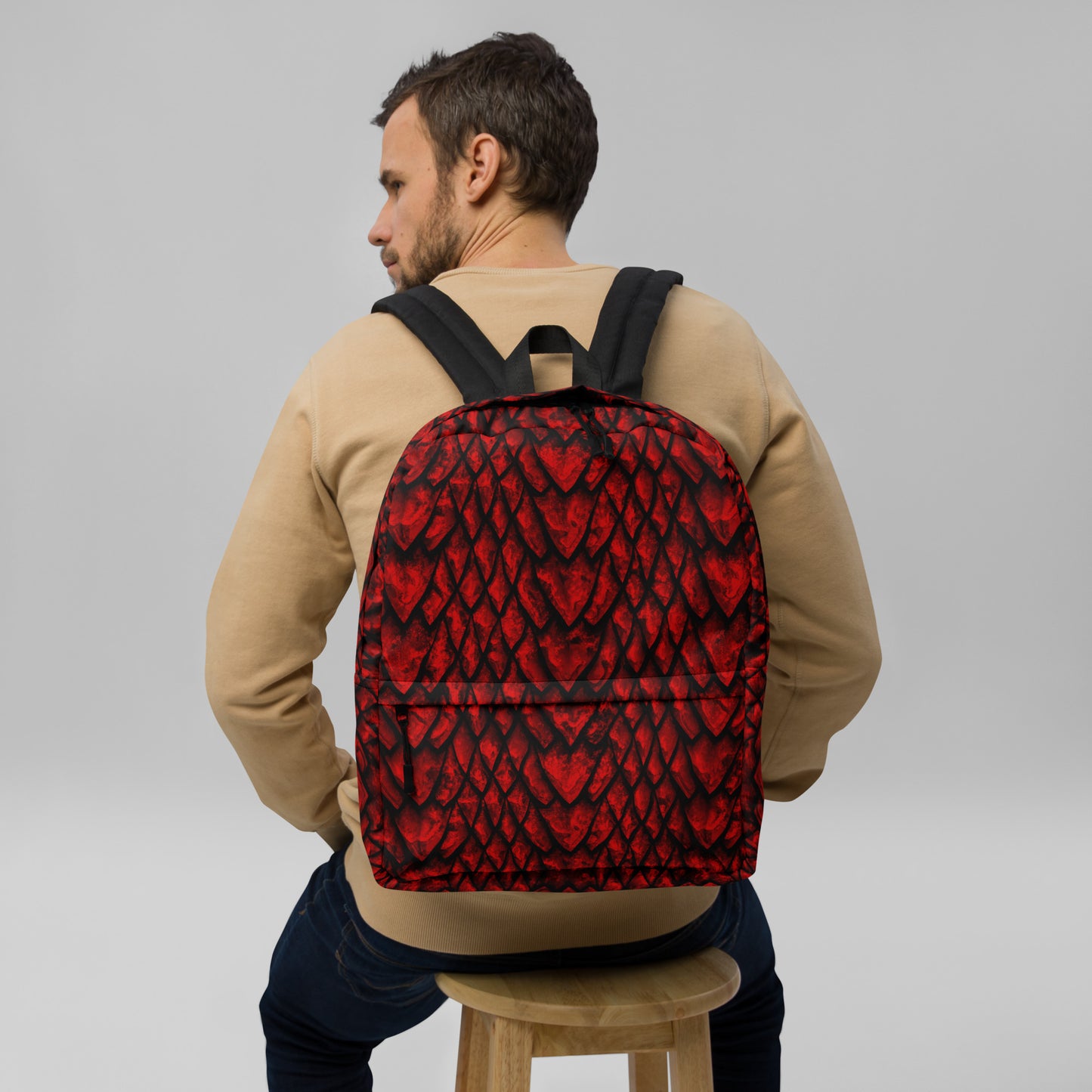 Ruby Dragon Scale Backpack