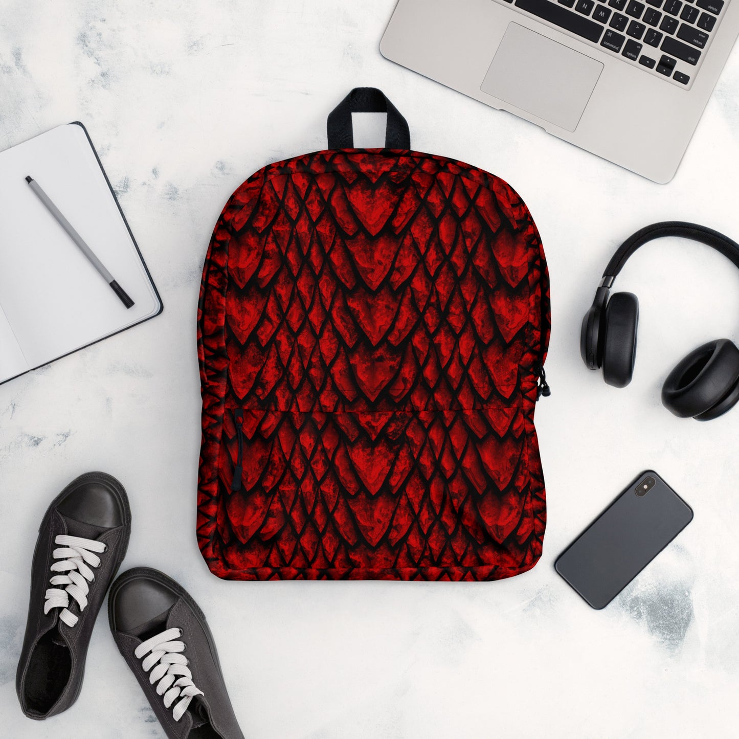 Ruby Dragon Scale Backpack