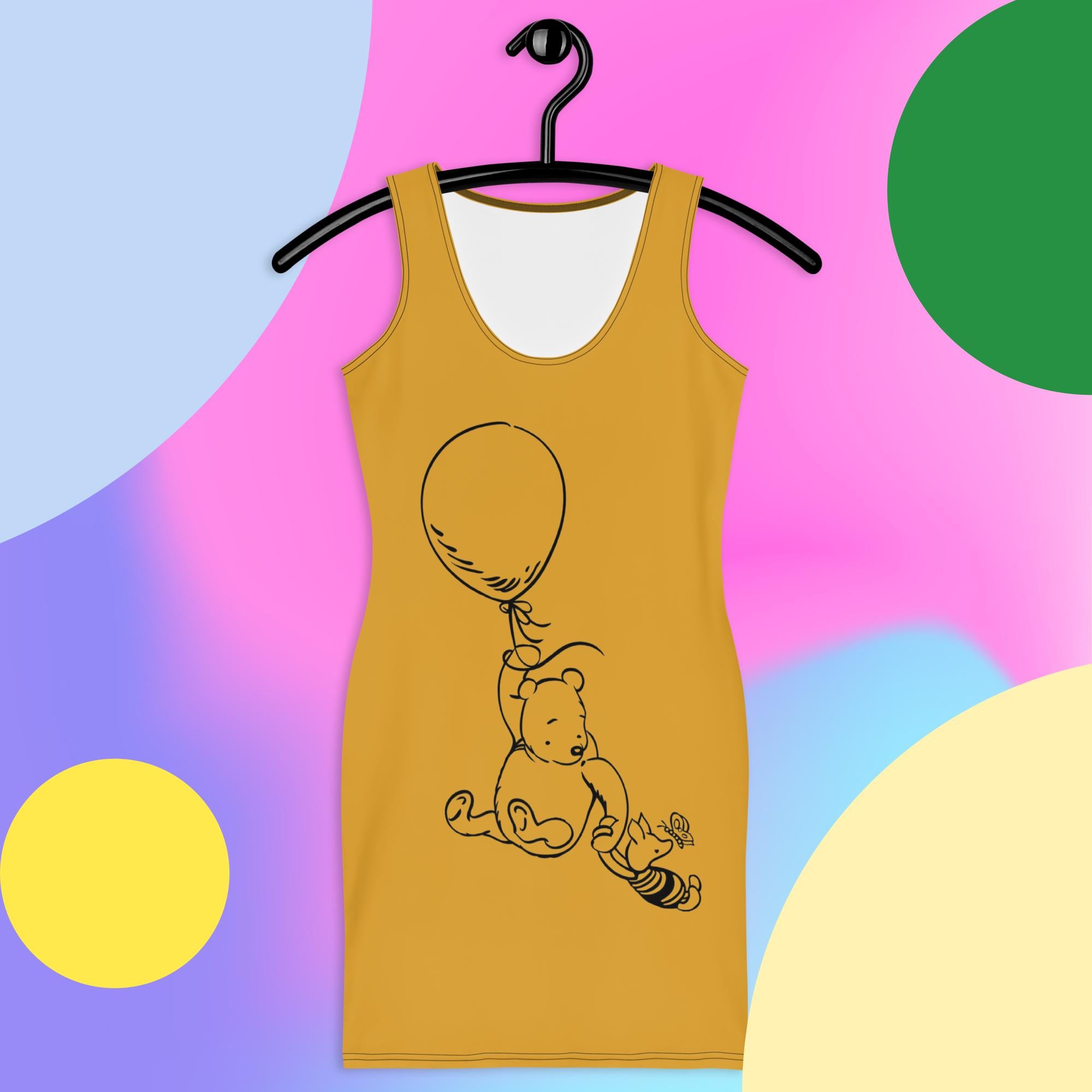 Vintage Pooh and Balloon Mini Dress