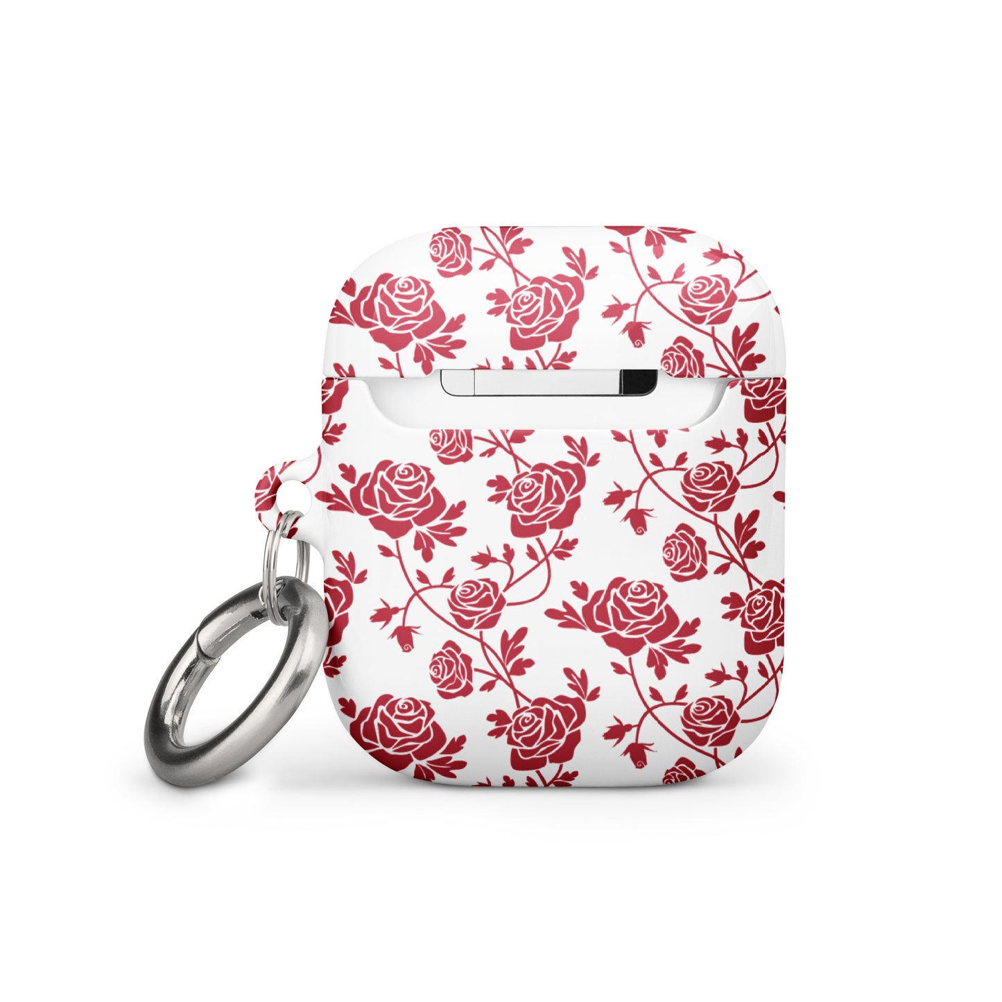 Red Roses on White Case Compatible with AirPods® and AirPods® Pro®