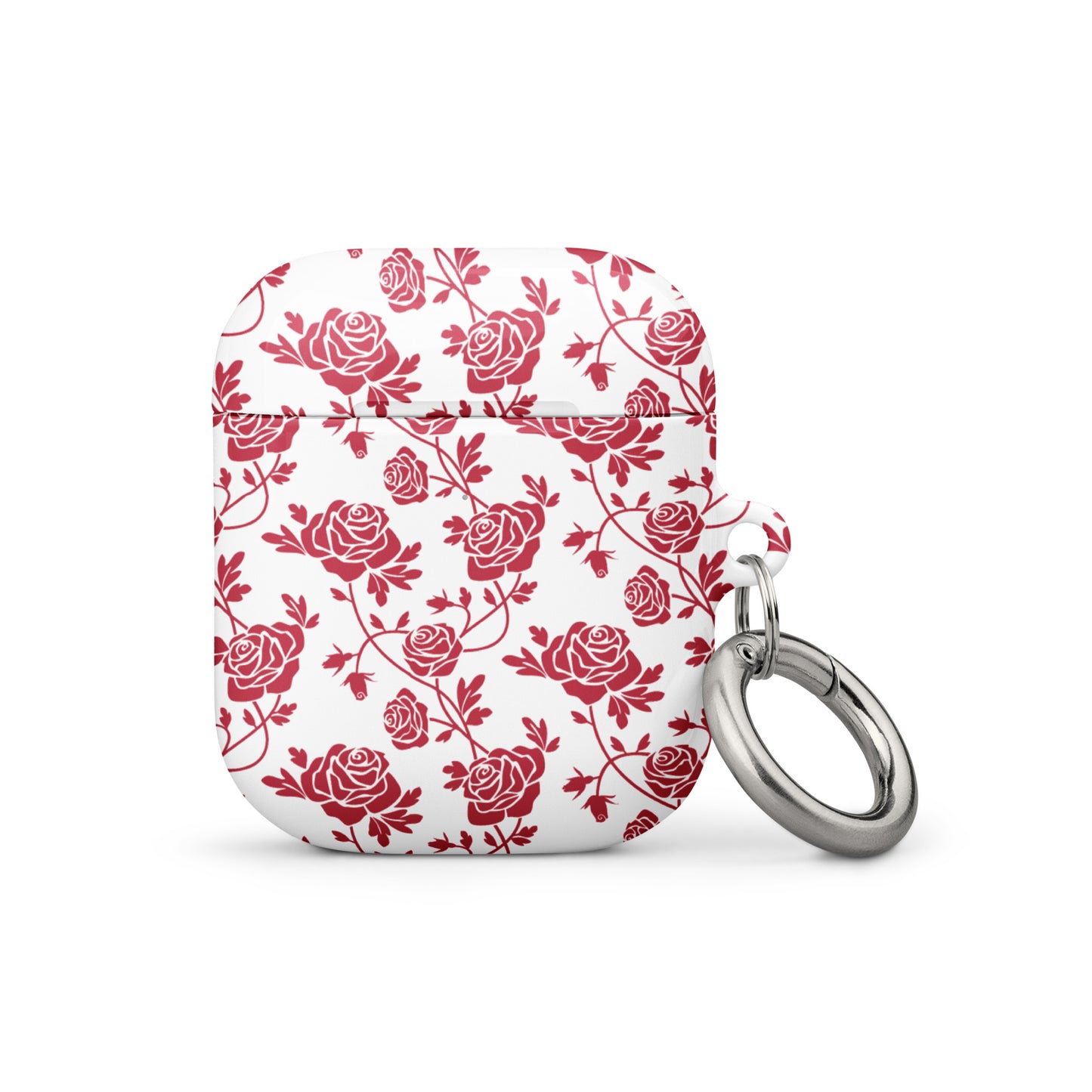 Red Roses on White Case Compatible with AirPods® and AirPods® Pro®