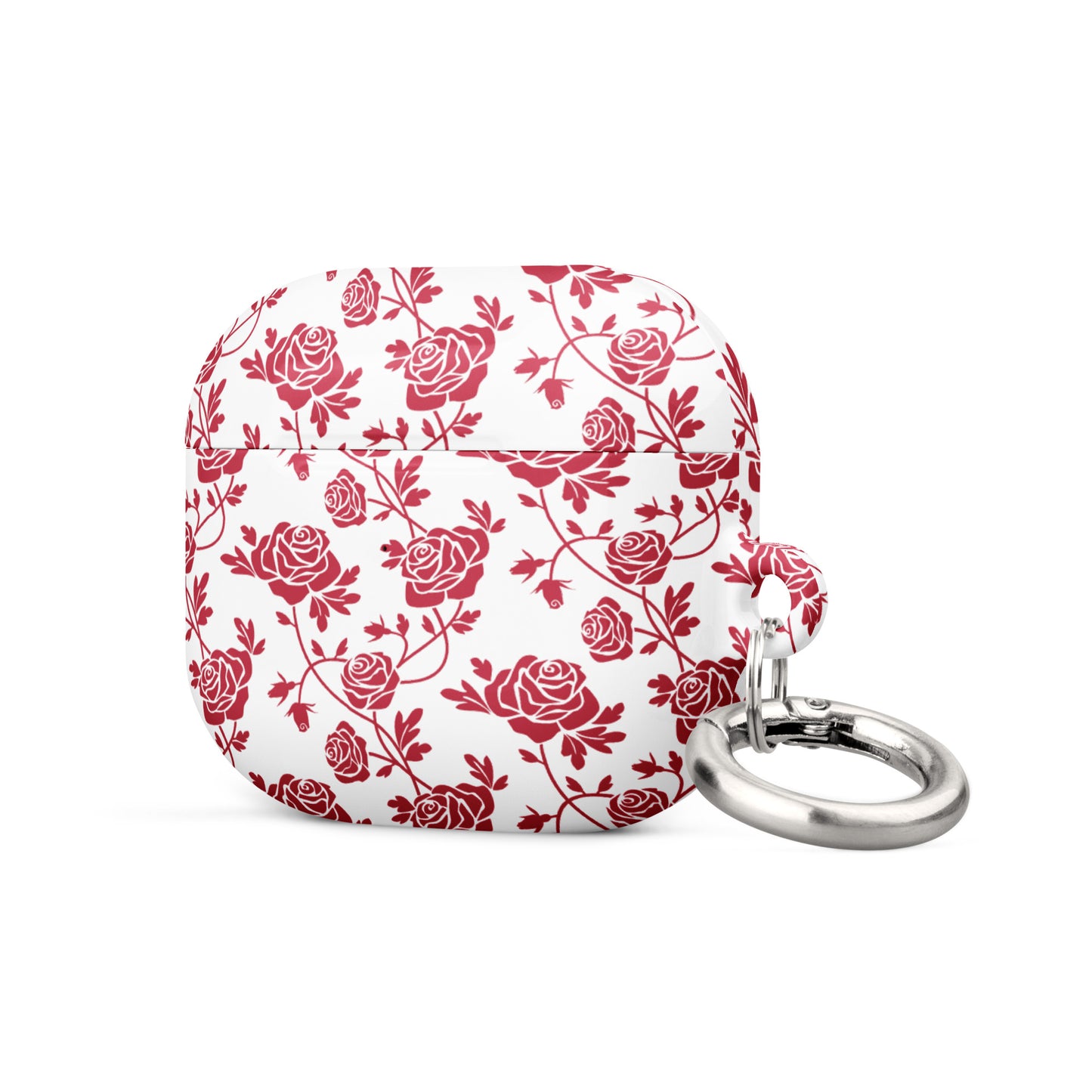 Red Roses on White Case Compatible with AirPods® and AirPods® Pro®