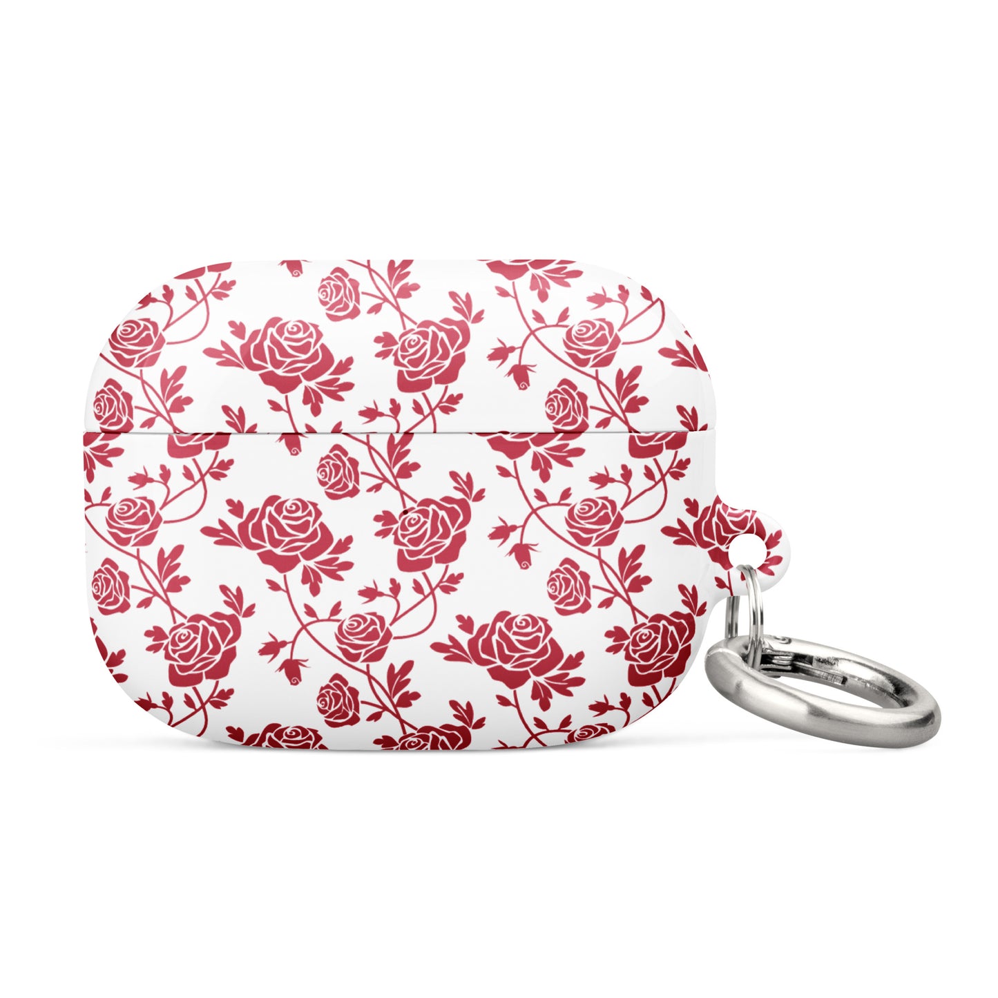 Red Roses on White Case Compatible with AirPods® and AirPods® Pro®