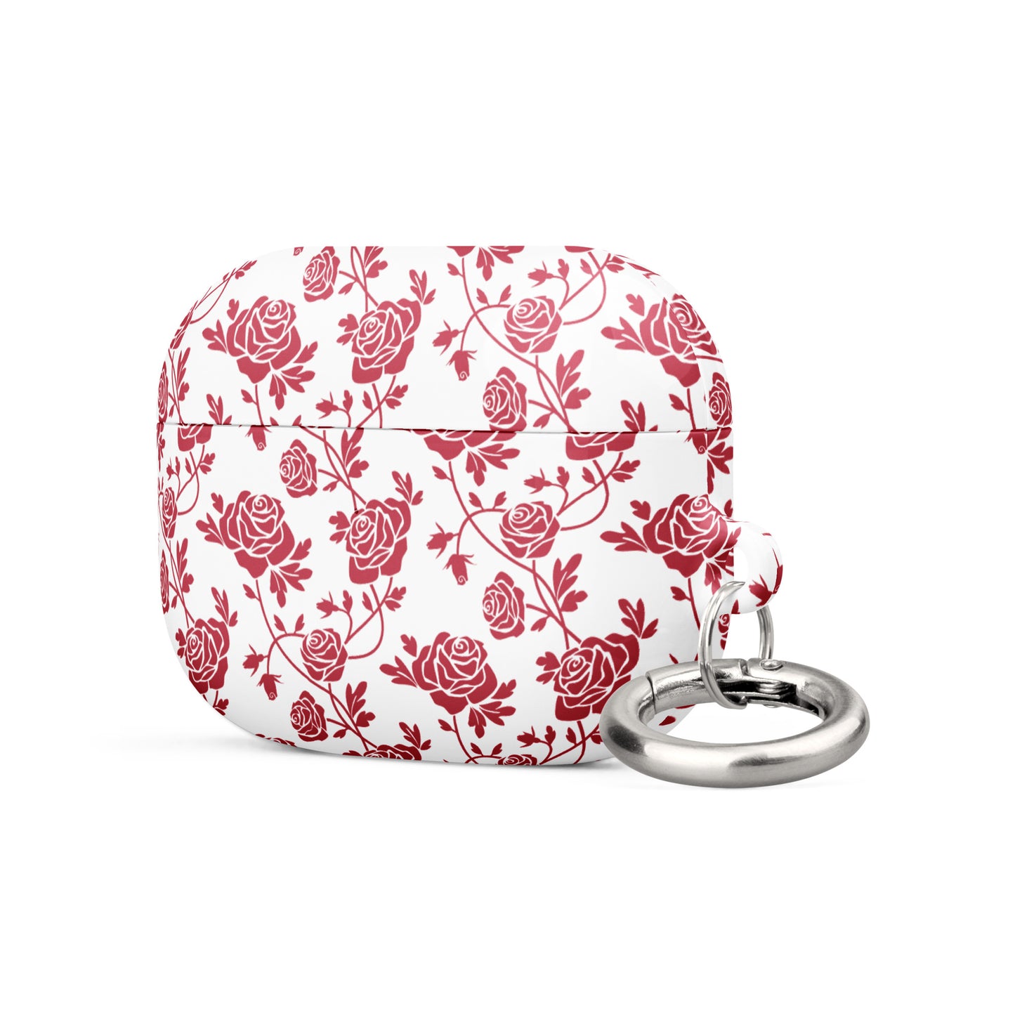 Red Roses on White Case Compatible with AirPods® and AirPods® Pro®