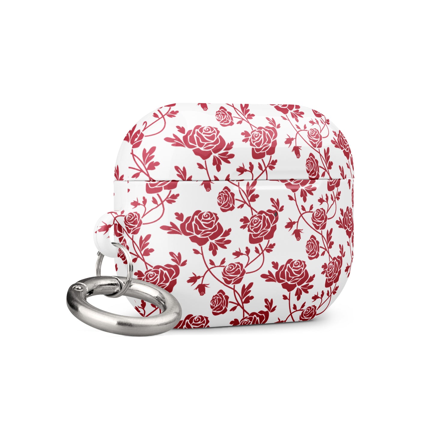 Red Roses on White Case Compatible with AirPods® and AirPods® Pro®