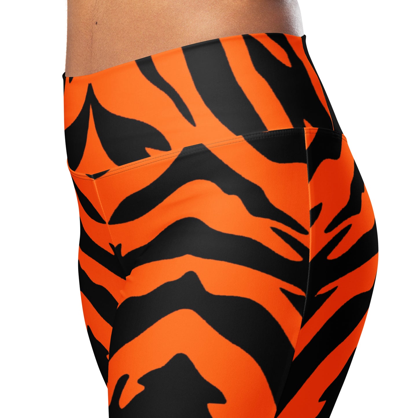 Bengal Tiger Stripe Flare Leggings