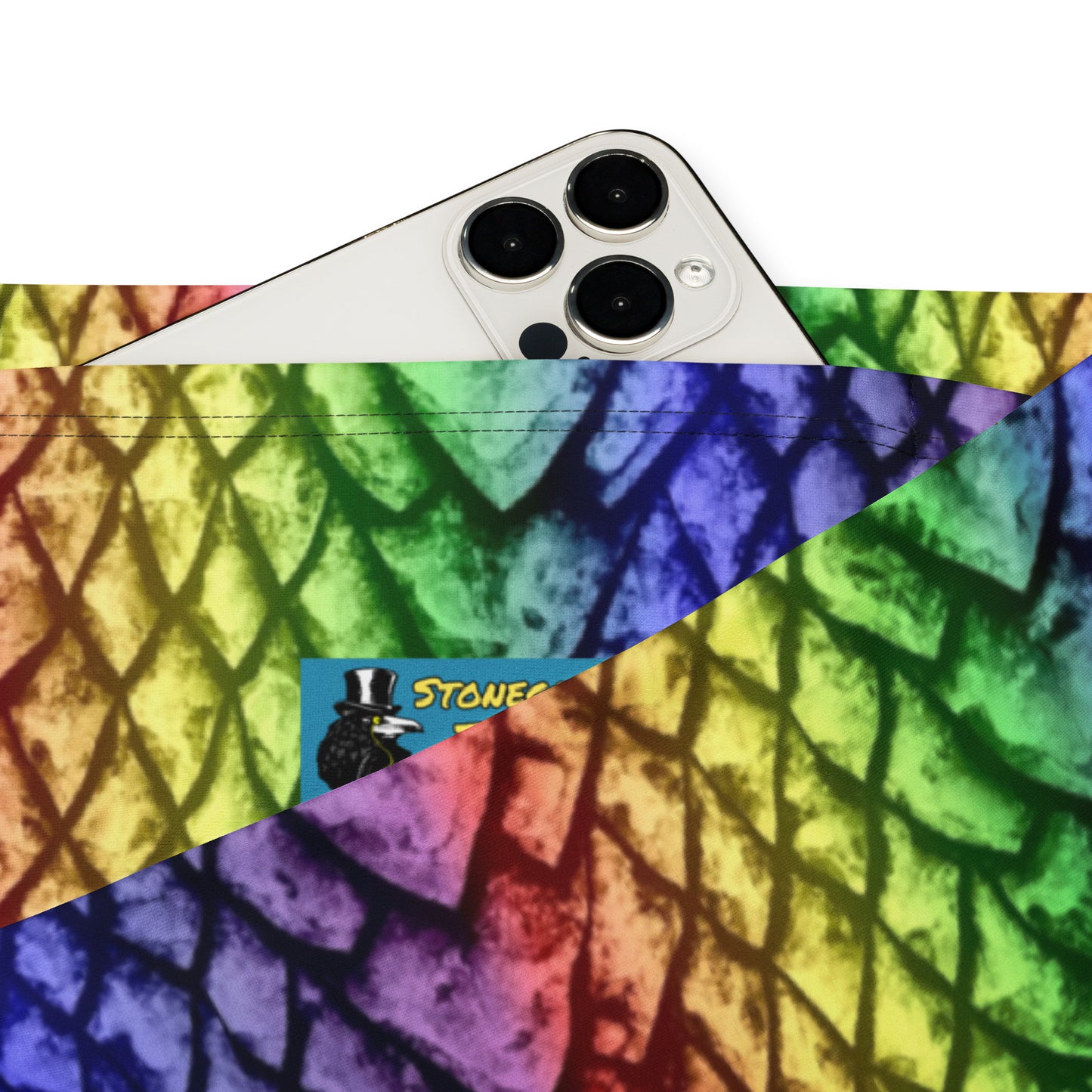 Rainbow Dragon Scales Print Flare Leggings