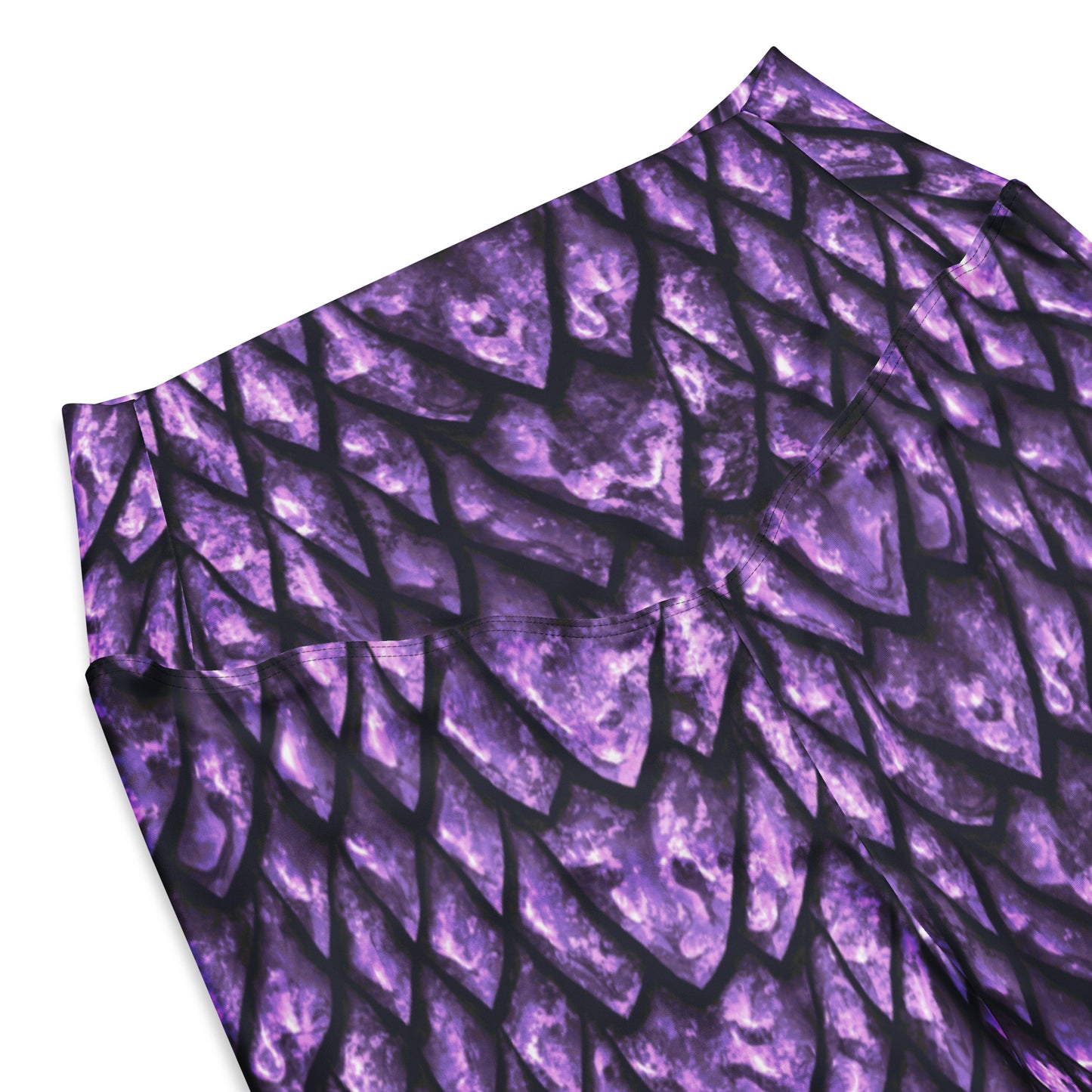 Amethyst Dragon Scale Flare Leggings