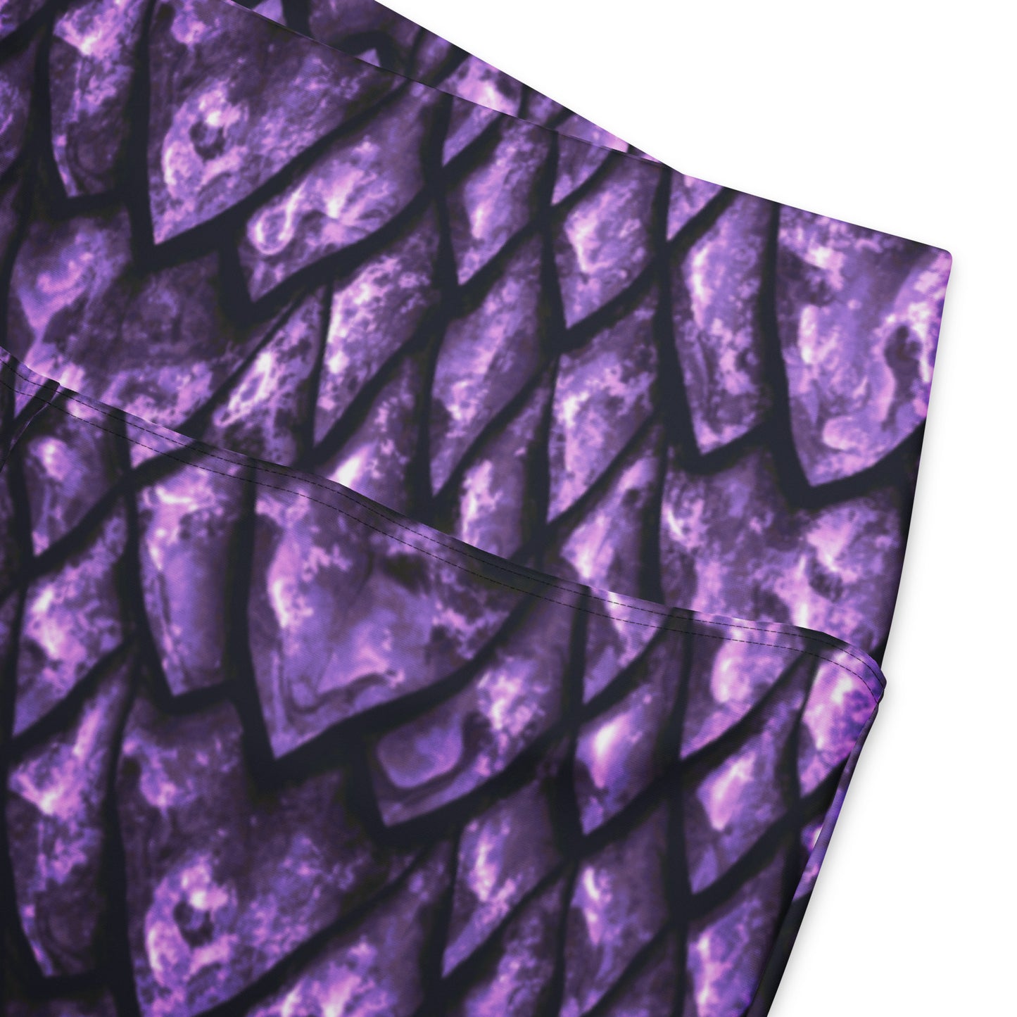 Amethyst Dragon Scale Flare Leggings