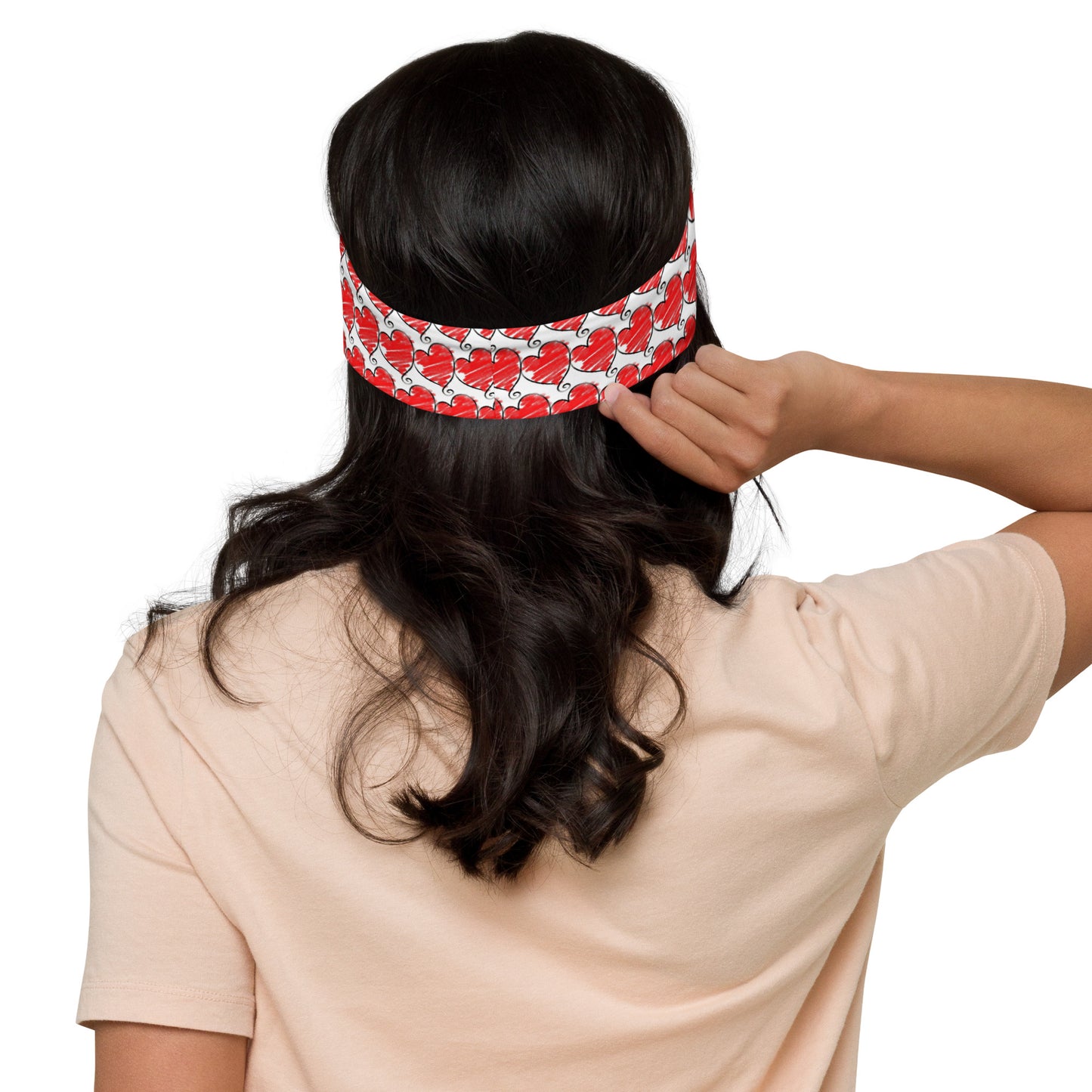 Hearts Print Headband