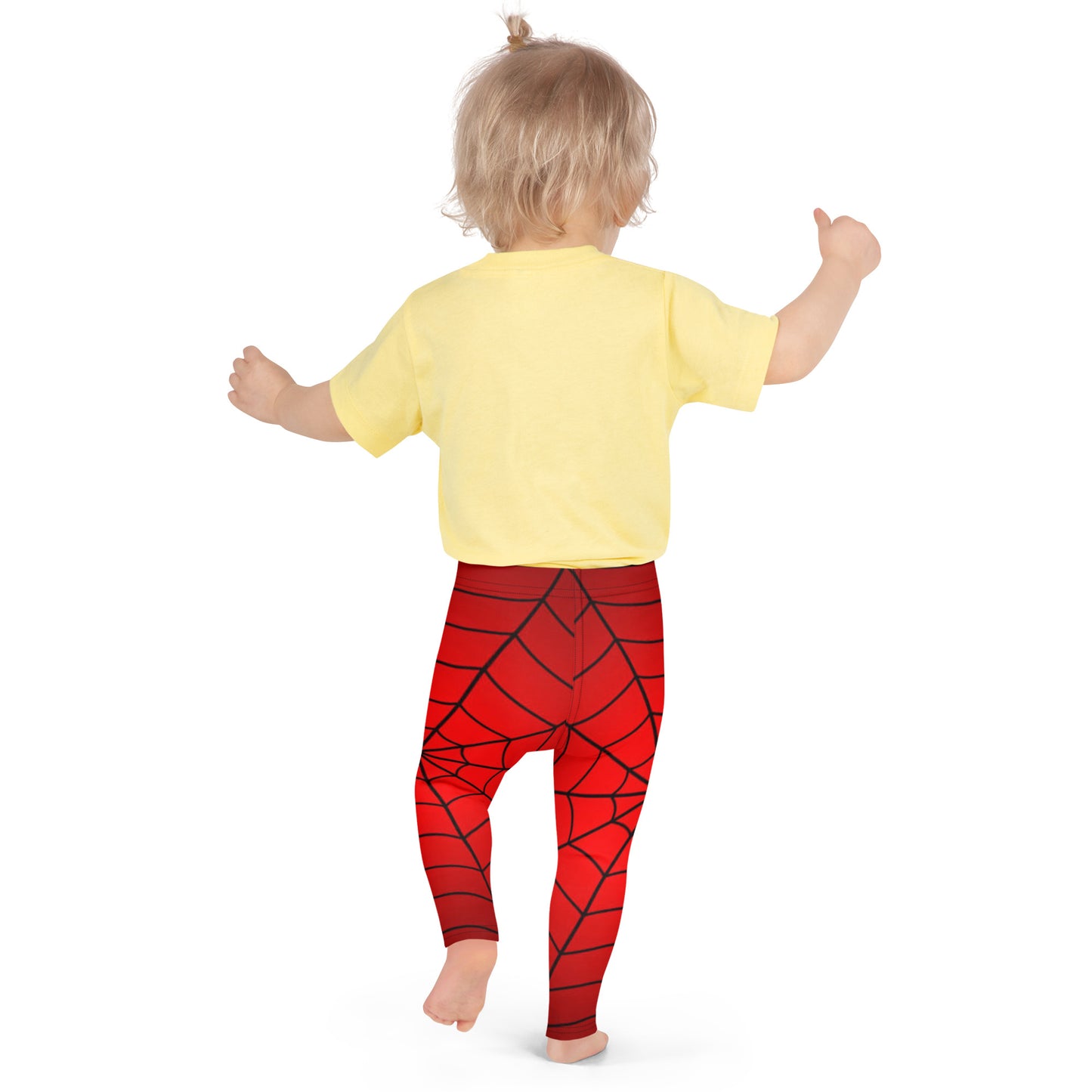 Crimson Spider Web Kids' Leggings