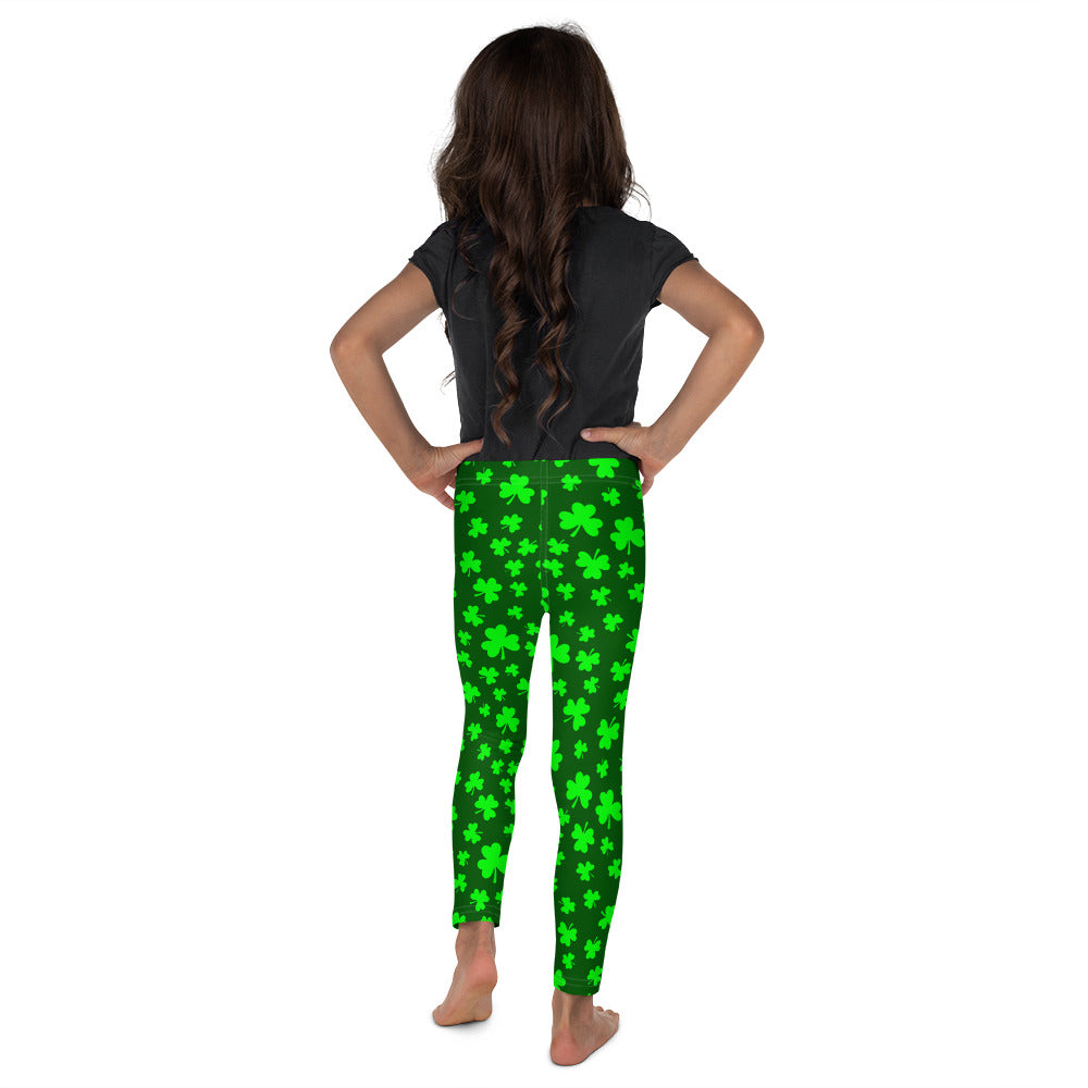 Shamrock Print Kid's Leggings