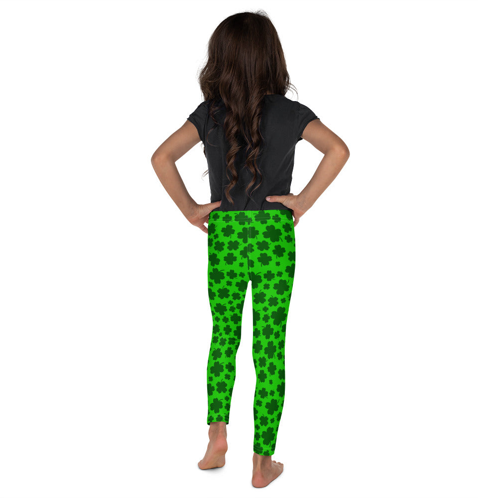 Lucky Clover Print Kids' Leggings