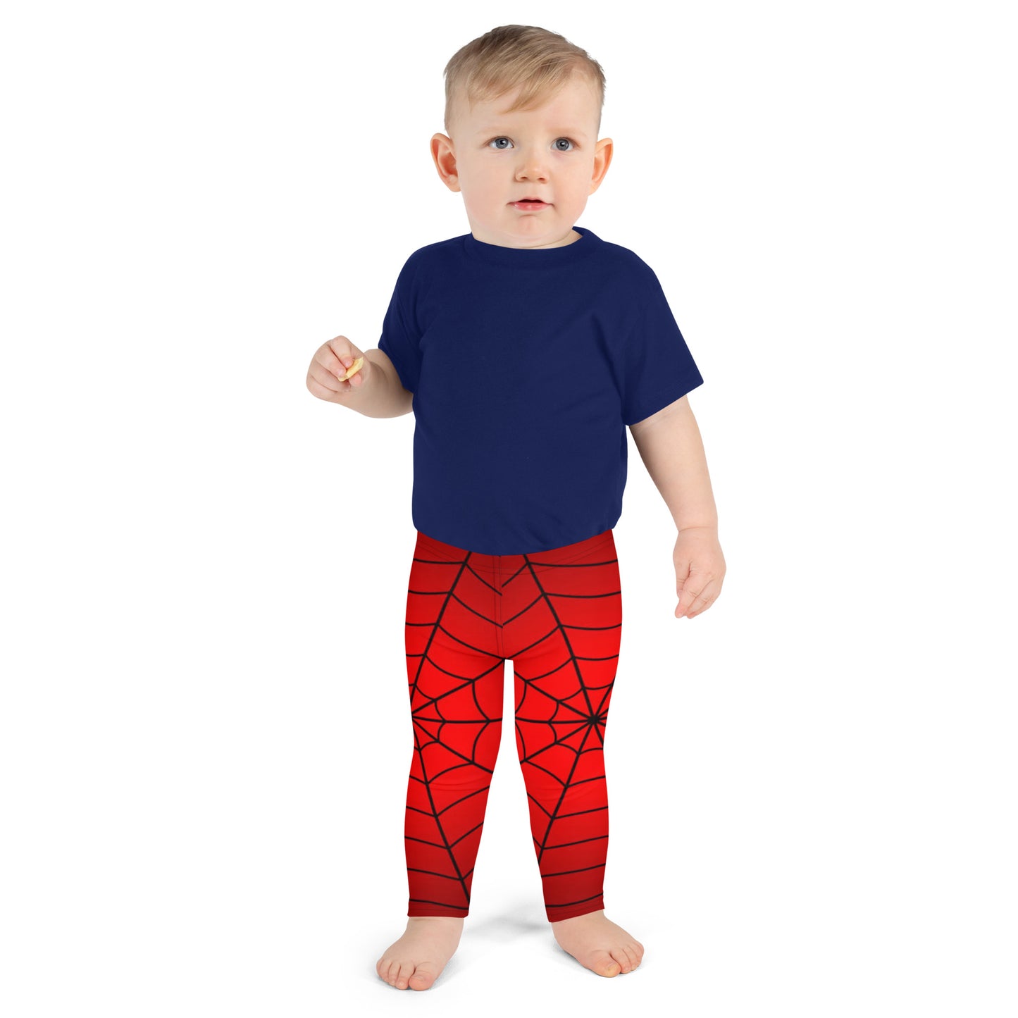 Crimson Spider Web Kids' Leggings