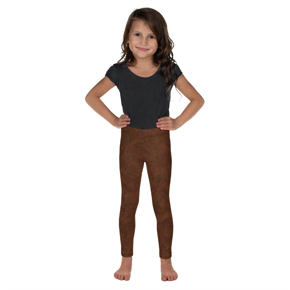 Brown Fur Pattern Kids' Leggings