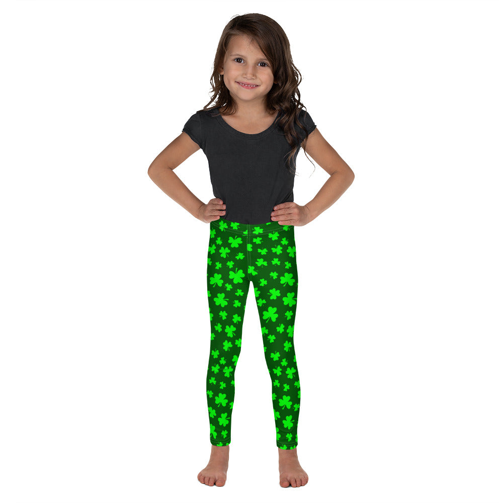 Shamrock Print Kid's Leggings