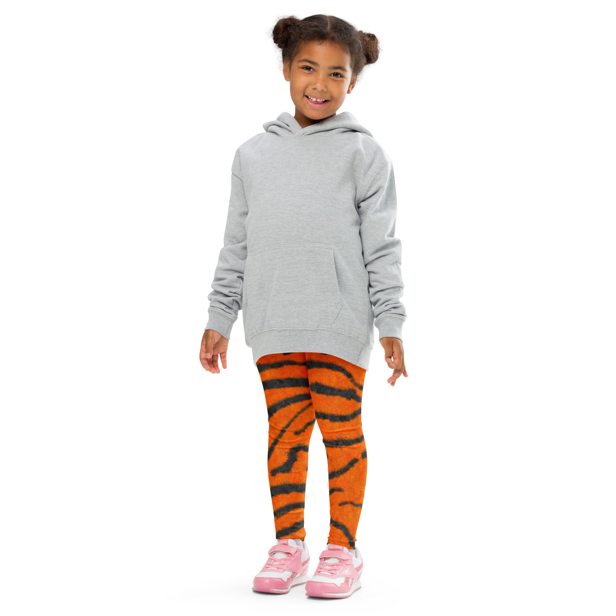 Fuzzy Tiger Stripe Print Kids' Leggings – Stonecrowe Trading Co.