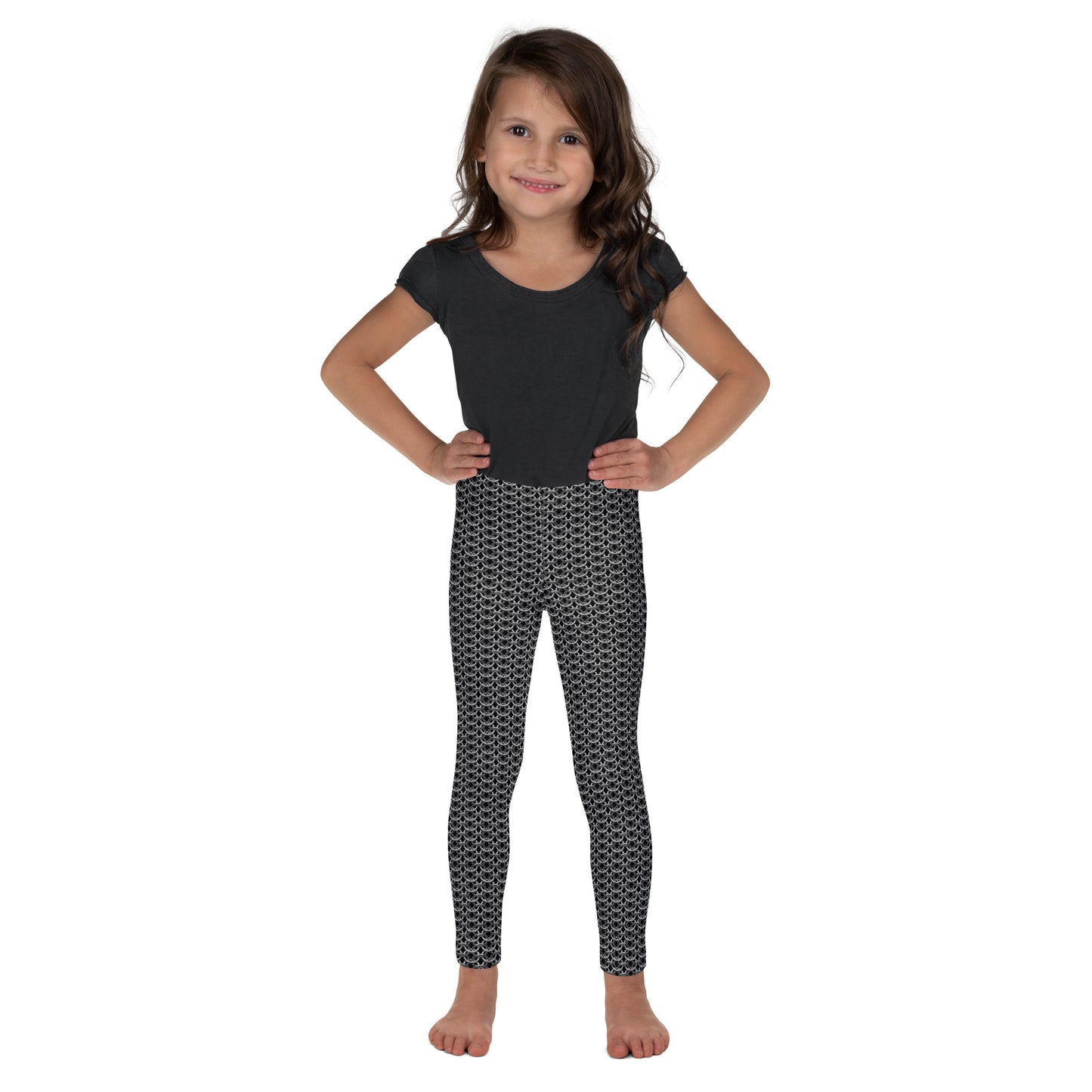 Chain Mail Print Kid's Leggings