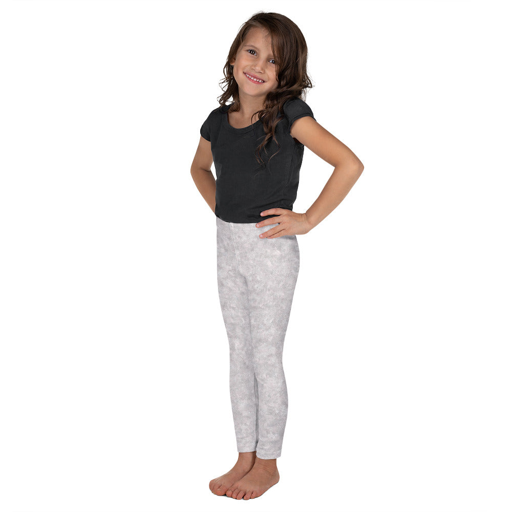 White Fur Pattern Kids' Leggings