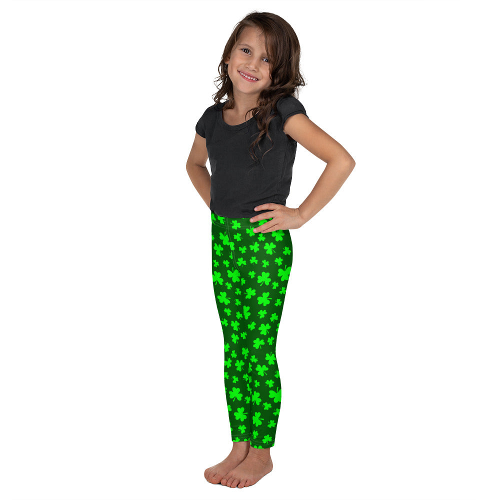 Shamrock Print Kid's Leggings