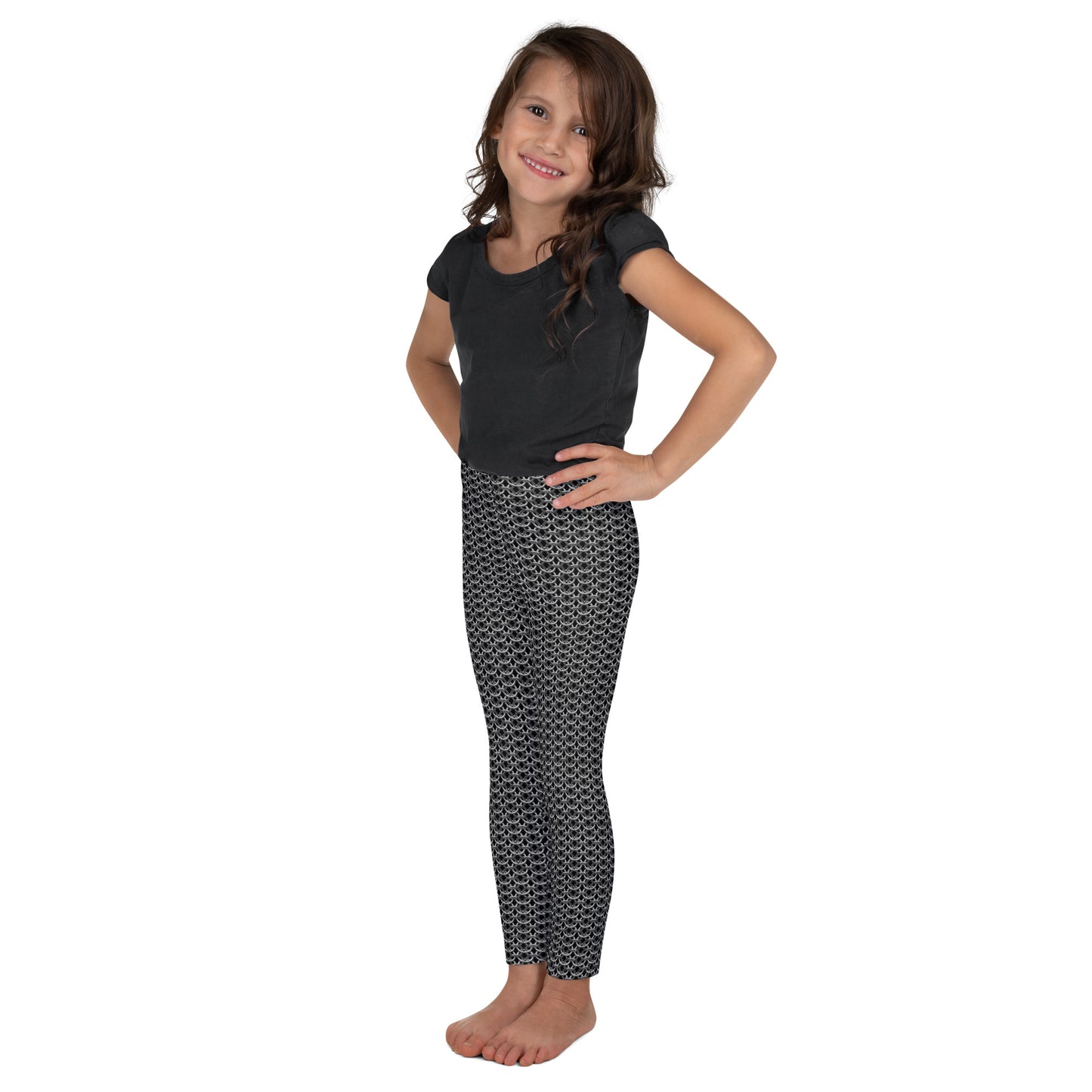 Chain Mail Print Kid's Leggings