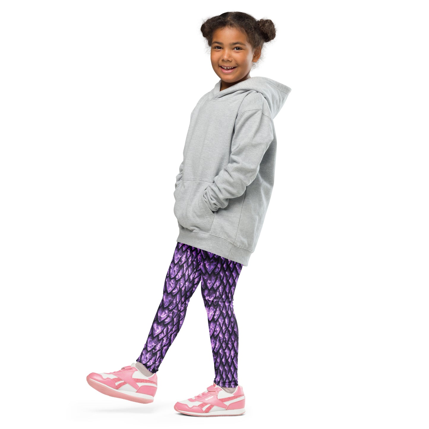 Amethyst Dragon Scale Kids' Leggings