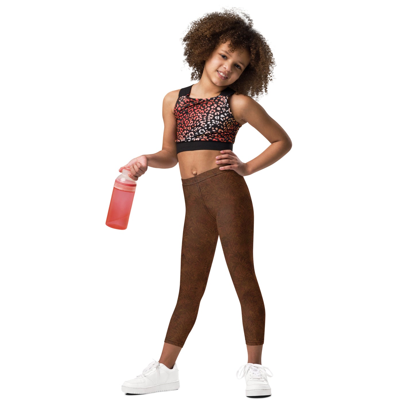 Brown Fur Pattern Kids' Leggings