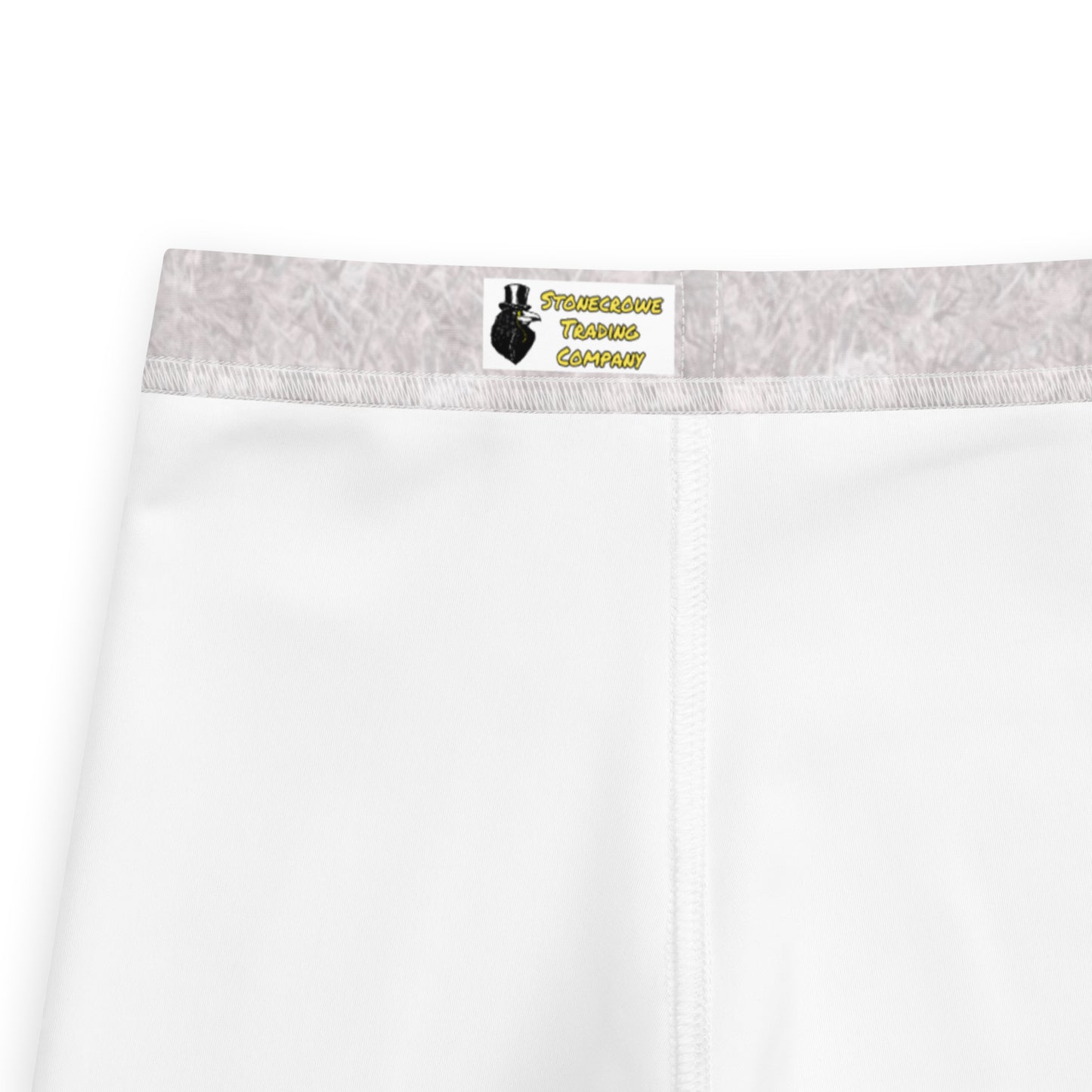 White Fur Pattern Kids' Leggings