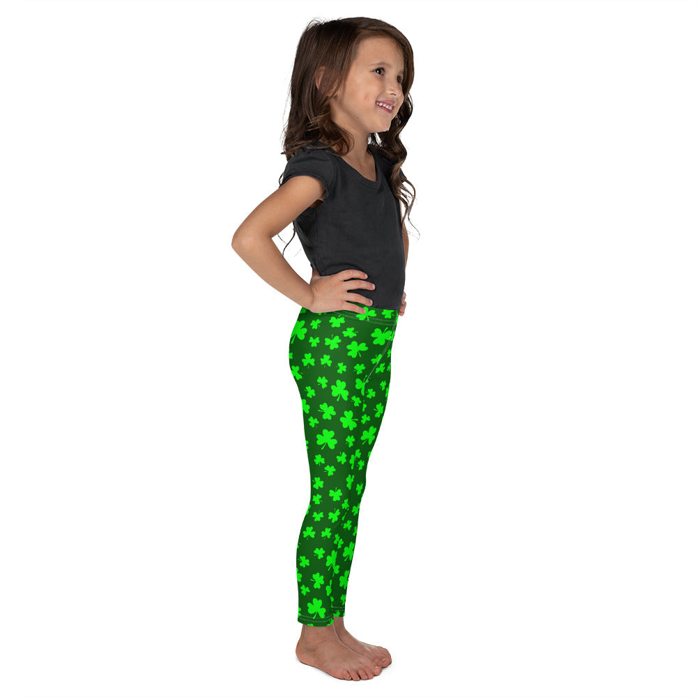 Shamrock Print Kid's Leggings