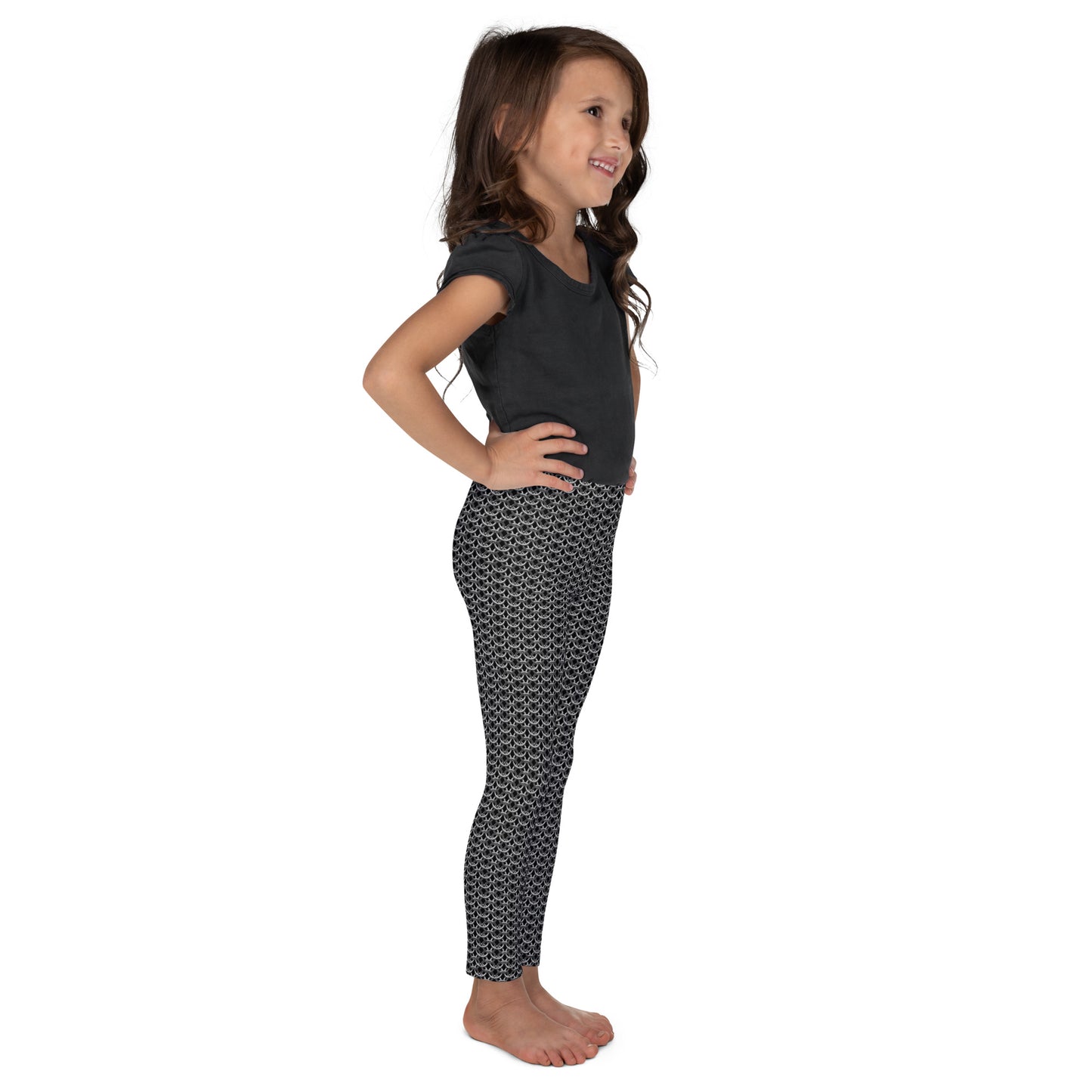 Chain Mail Print Kid's Leggings