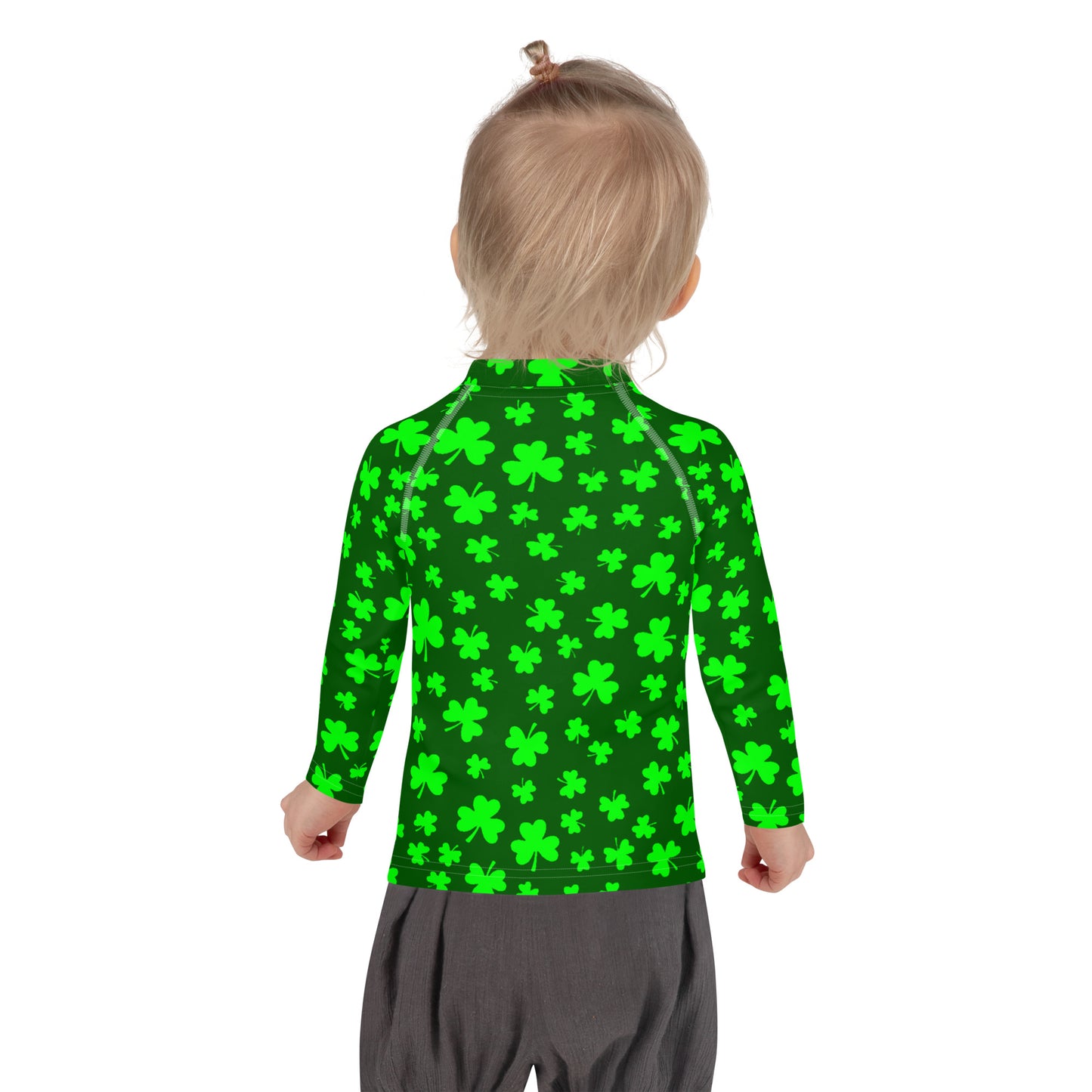 Shamrocks Print Kids' Rash Guard