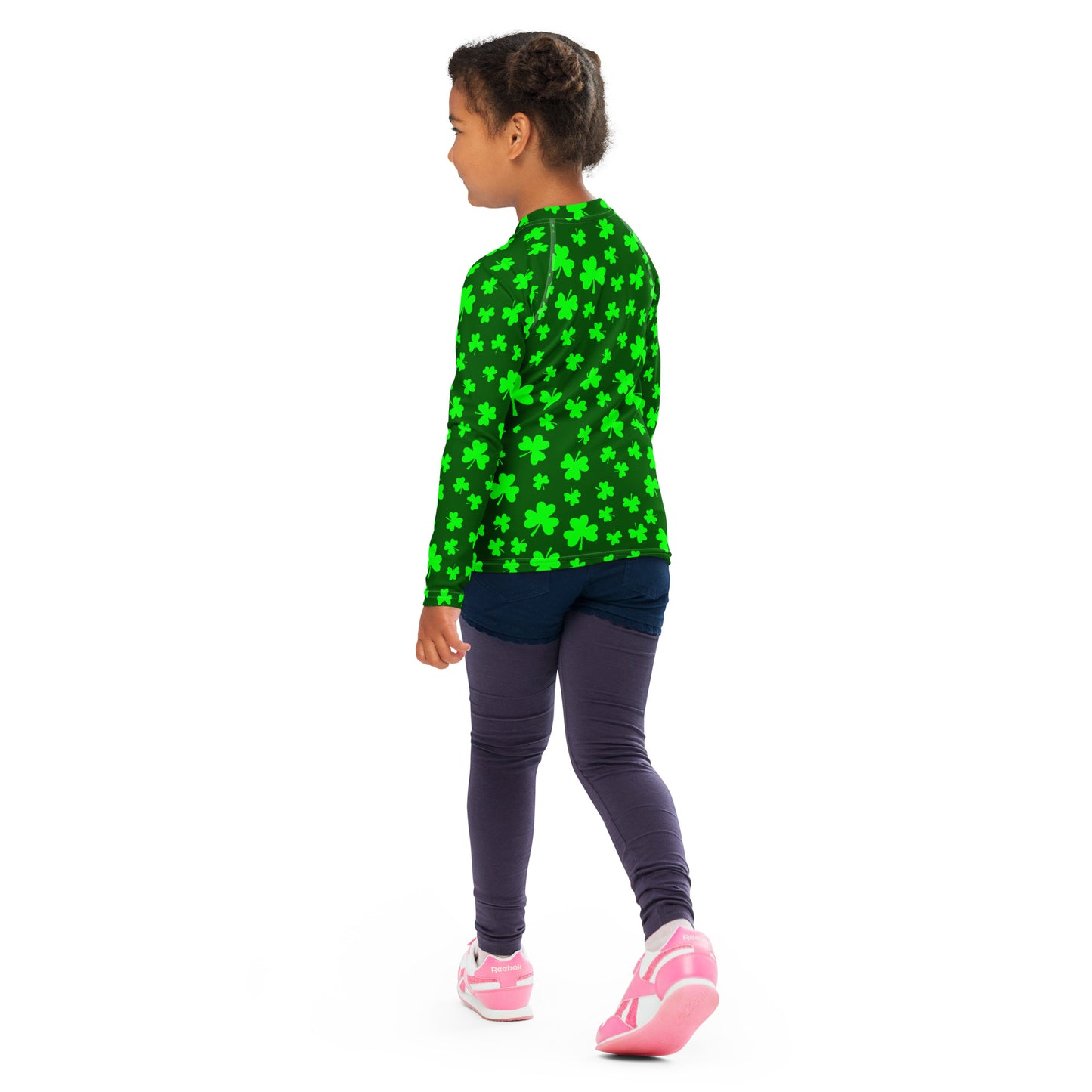 Shamrocks Print Kids' Rash Guard