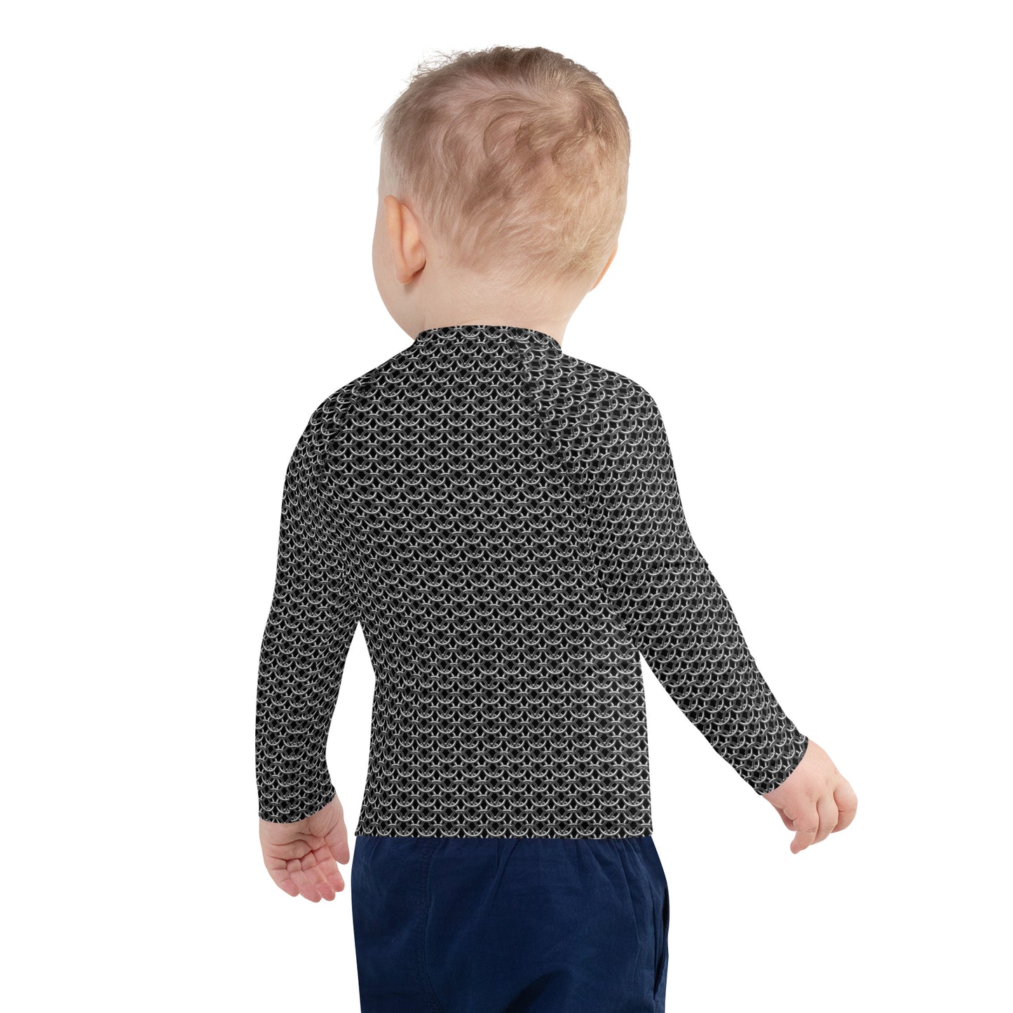 Chain Mail Print Kids' Rash Guard