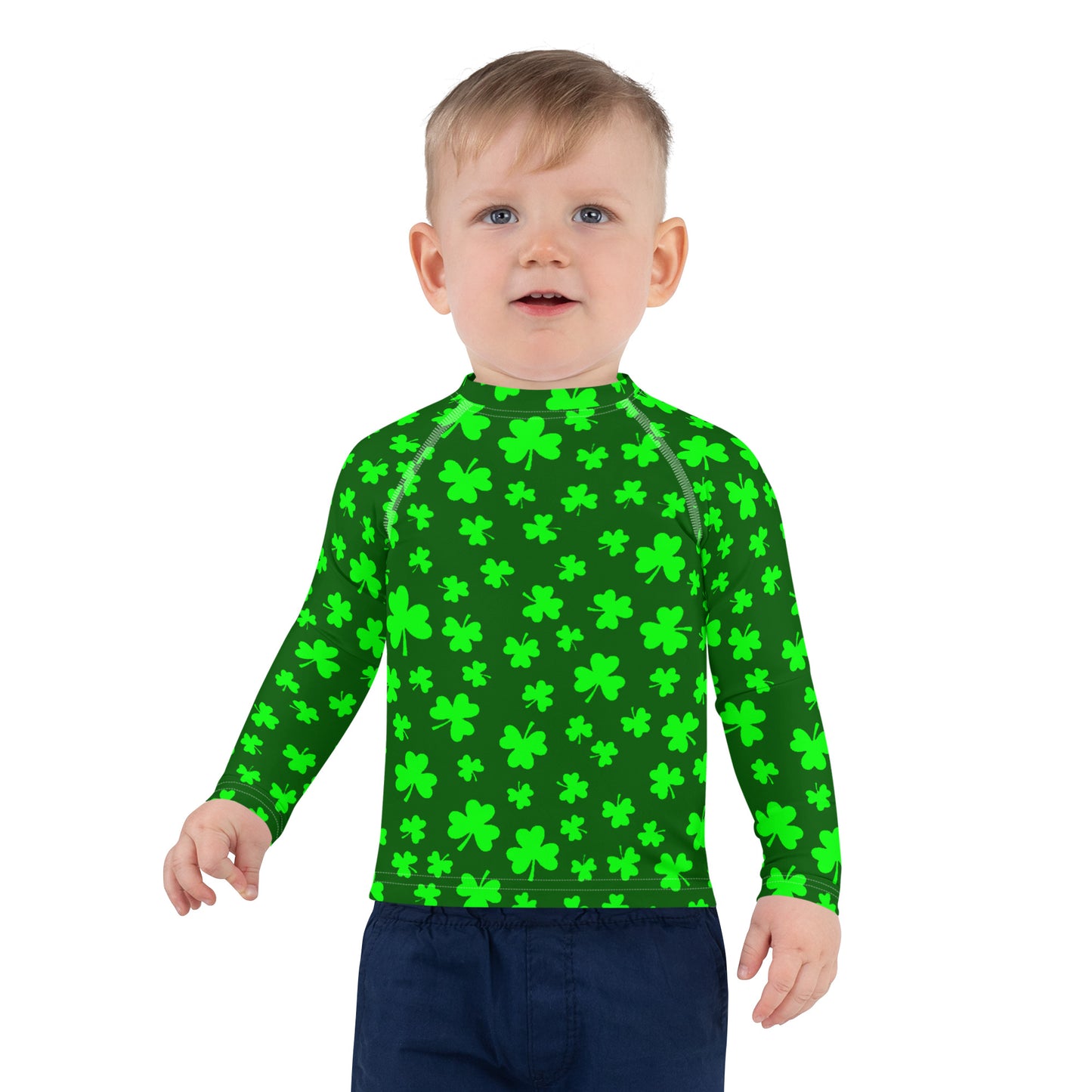 Shamrocks Print Kids' Rash Guard