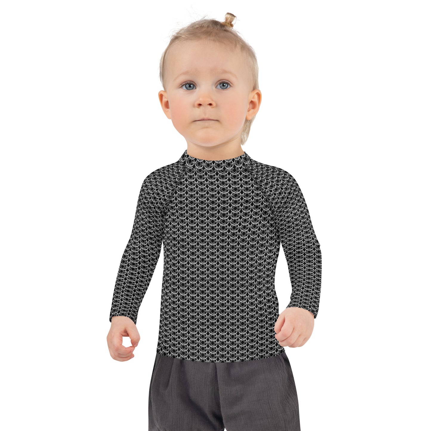 Chain Mail Print Kids' Rash Guard