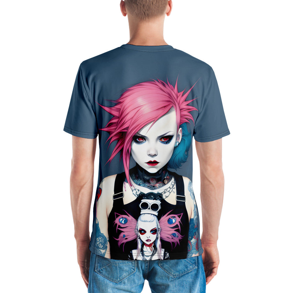 Pink Haired Punk Girl Unisex T-shirt