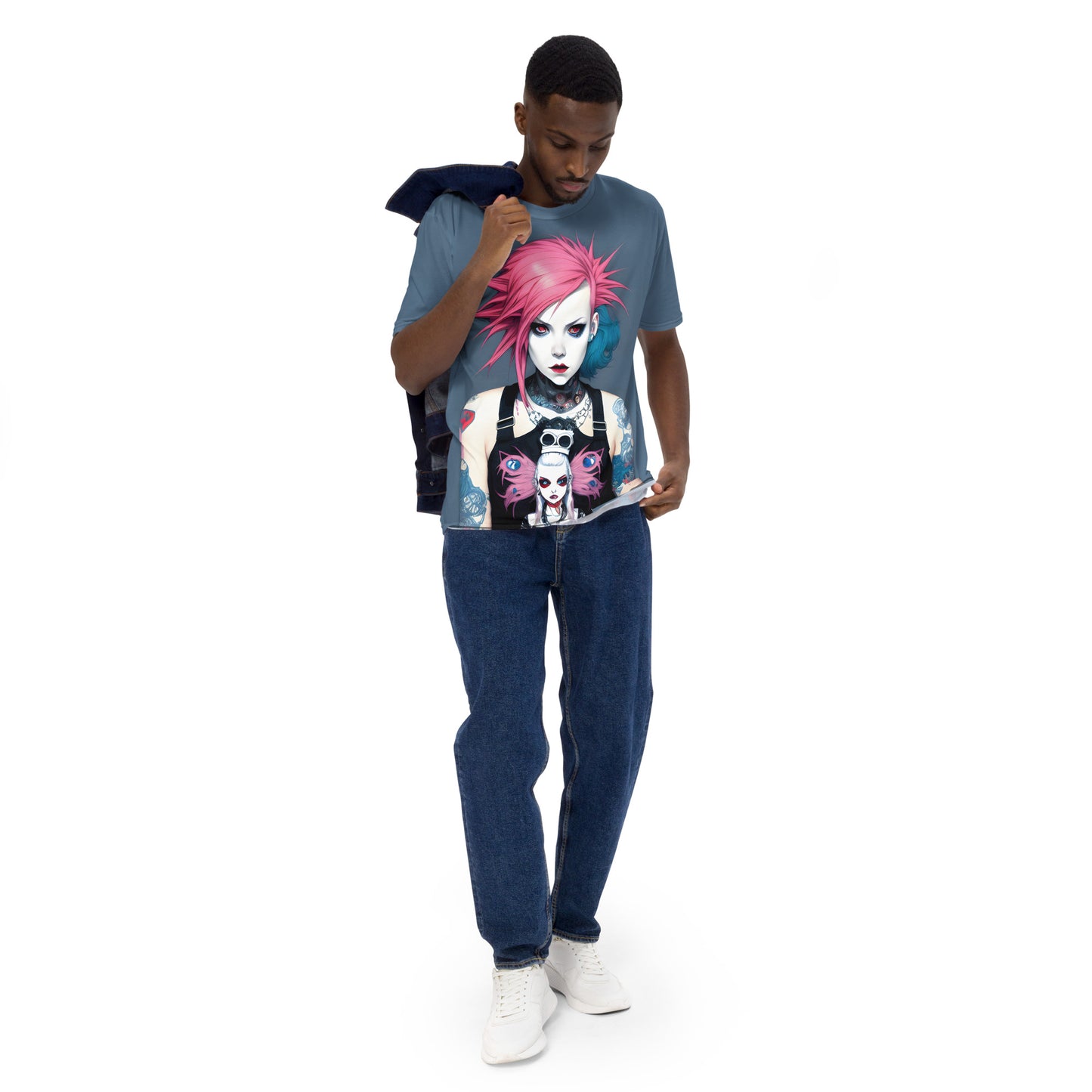 Pink Haired Punk Girl Unisex T-shirt