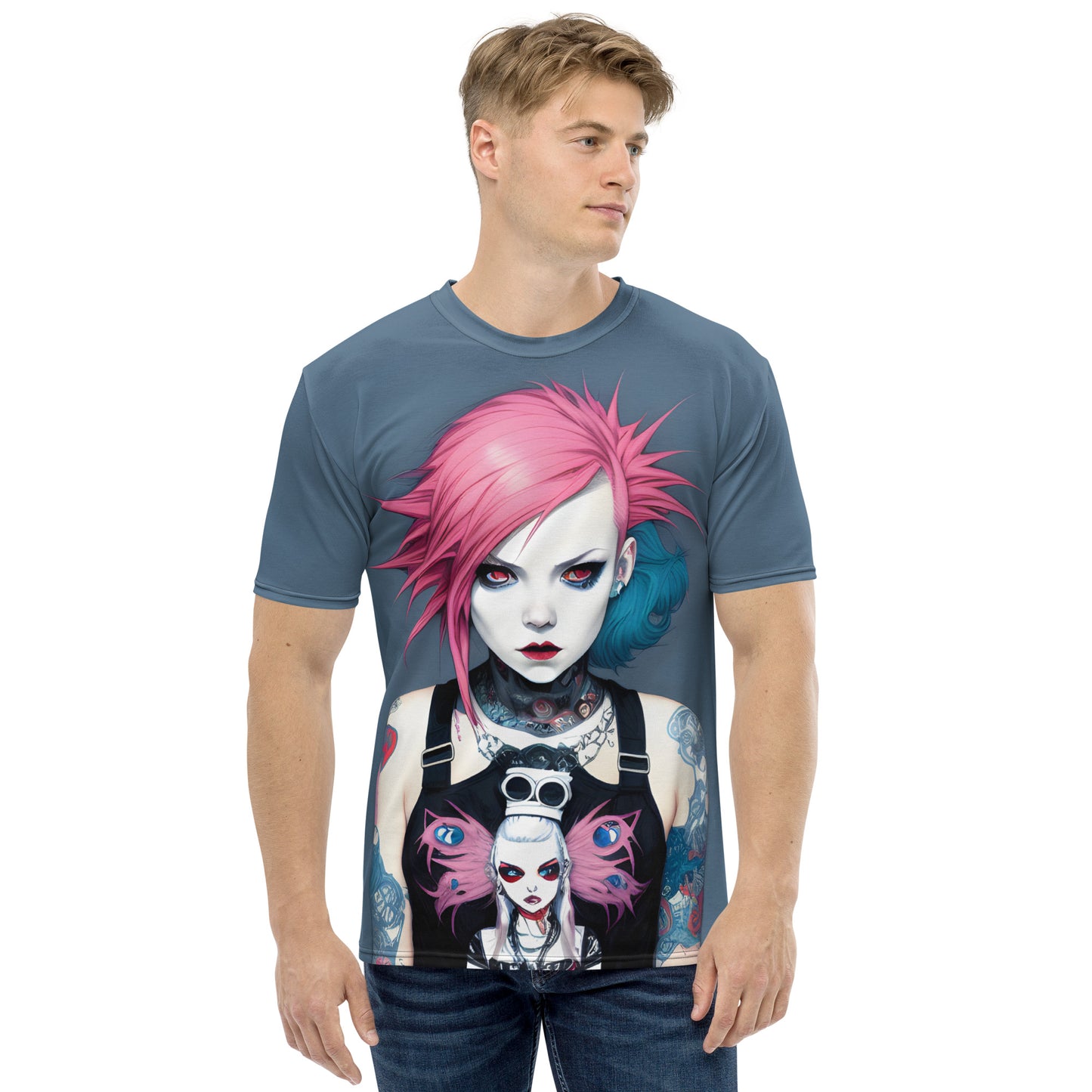 Pink Haired Punk Girl Unisex T-shirt