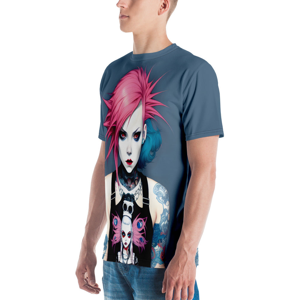 Pink Haired Punk Girl Unisex T-shirt