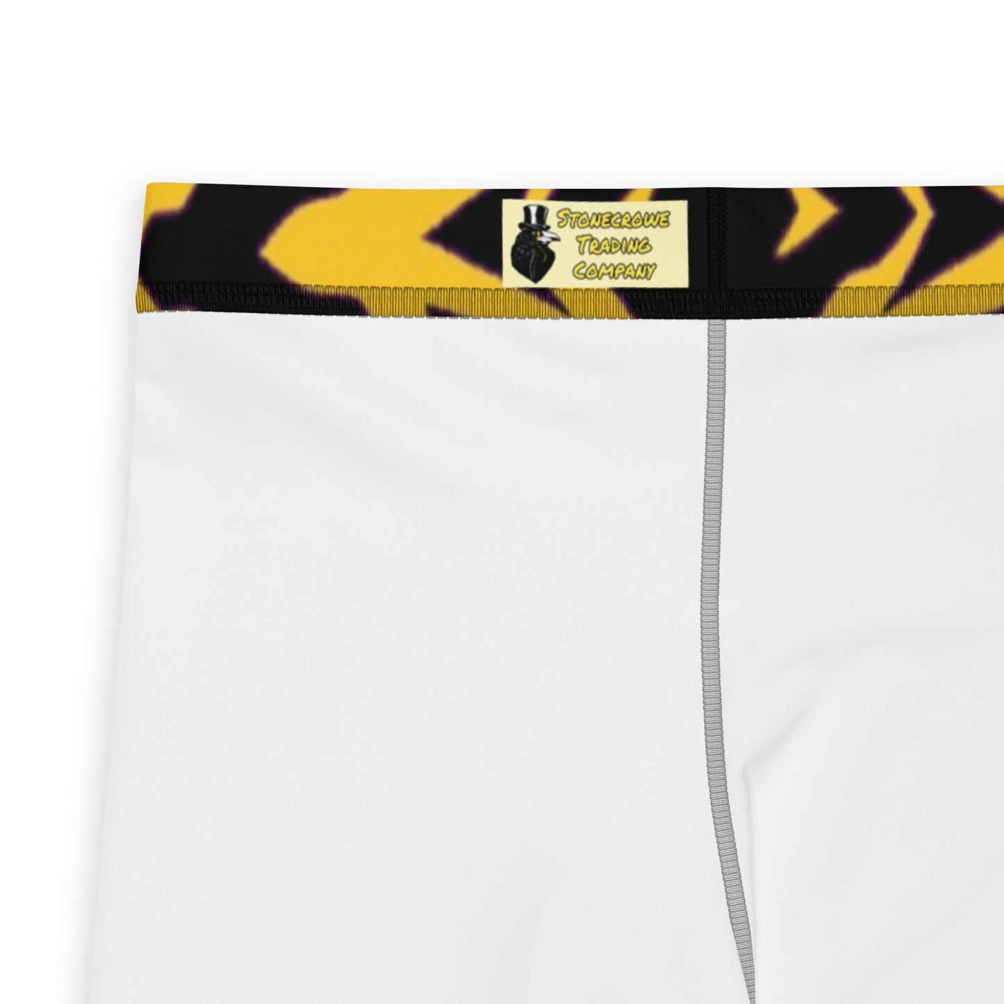 Black and Gold Tiger Stripe Men's Leggings