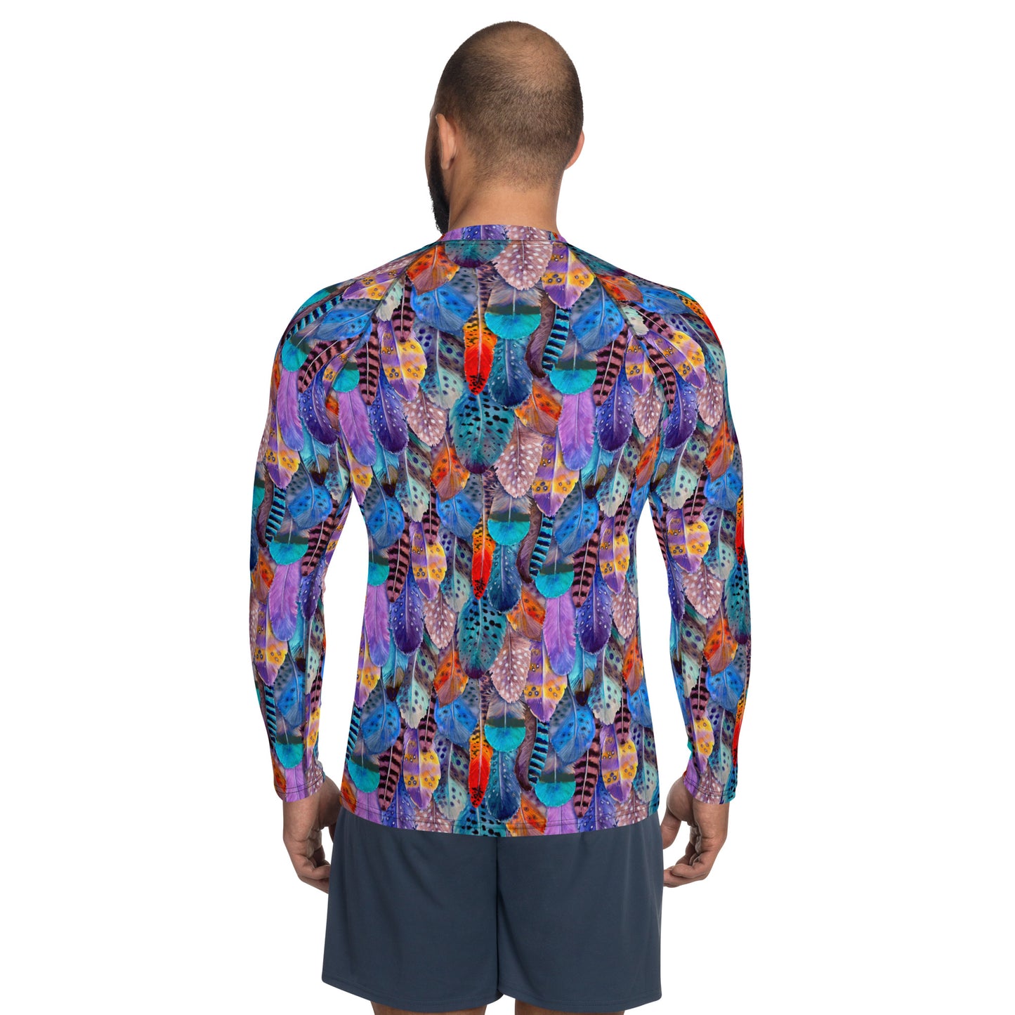 Colorful Feathers Men's Rash Guard