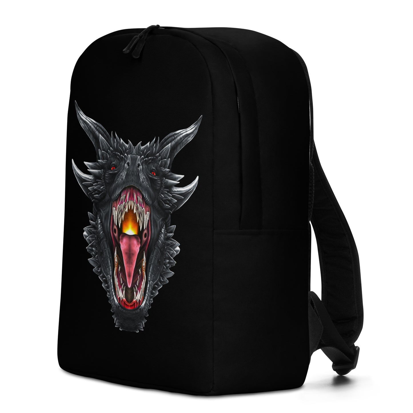 Roaring Black Dragon Minimalist Backpack