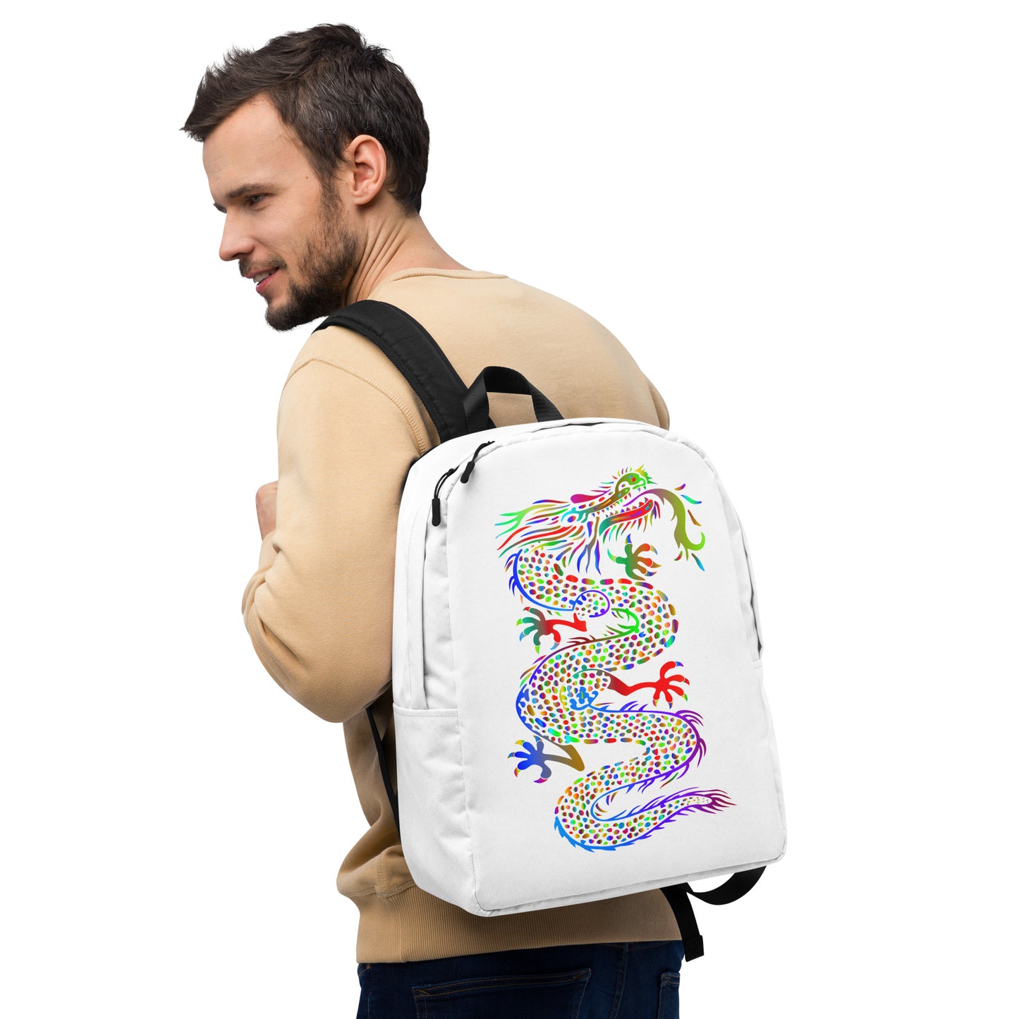 Rainbow Dragon Minimalist Backpack