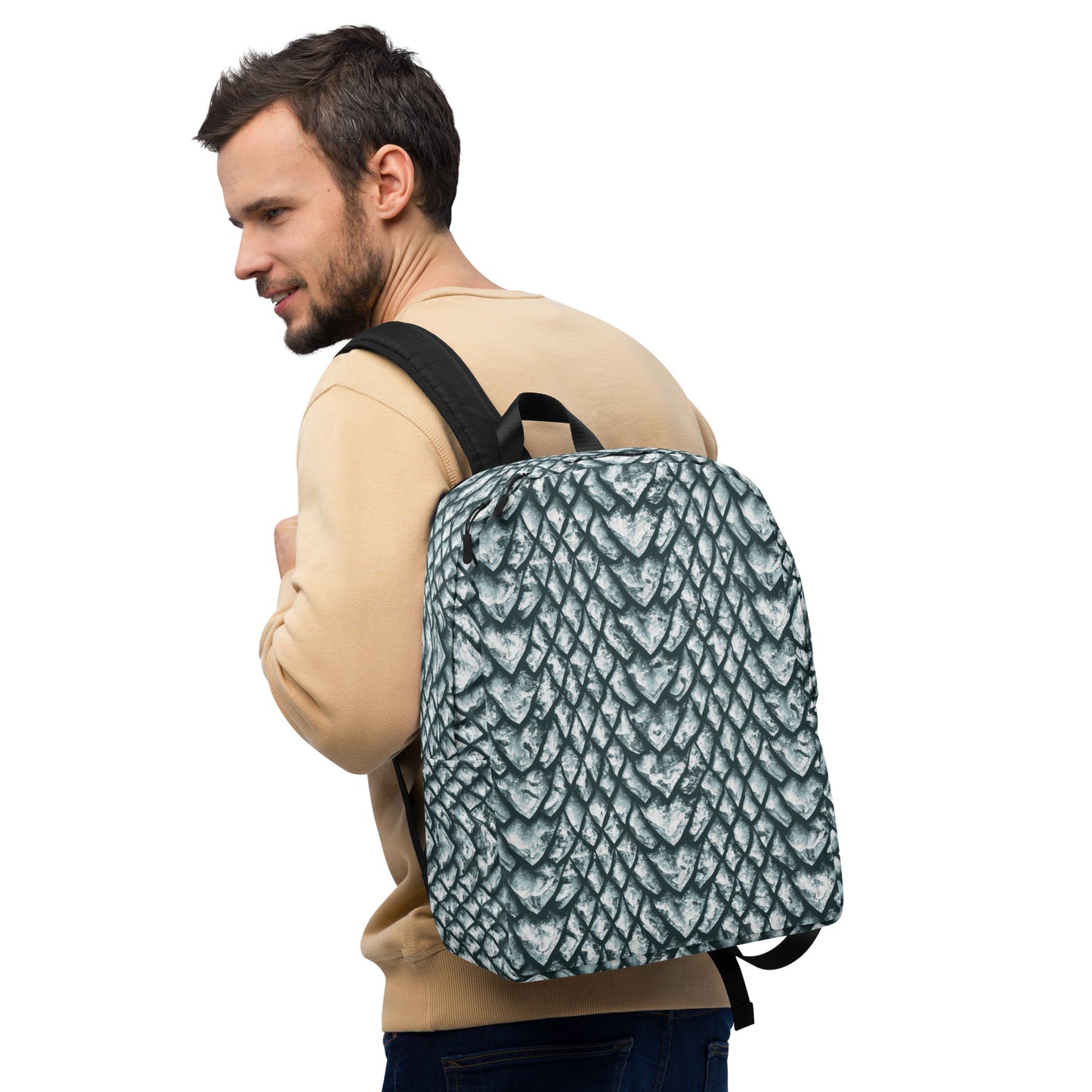 Ice Dragon Scale Minimalist Backpack