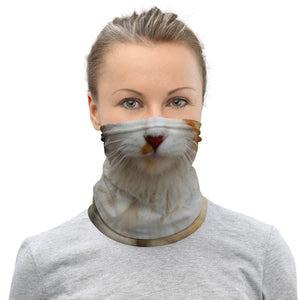 Real Cat Face Print Neck Gaiter