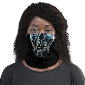 Zombie Face with Black Background Neck Gaiter