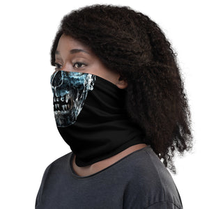 Zombie Face with Black Background Neck Gaiter